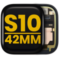 Gehäuse-Assembly für Apple Watch Series 10 (42MM) LTE Version Titanium / Gold