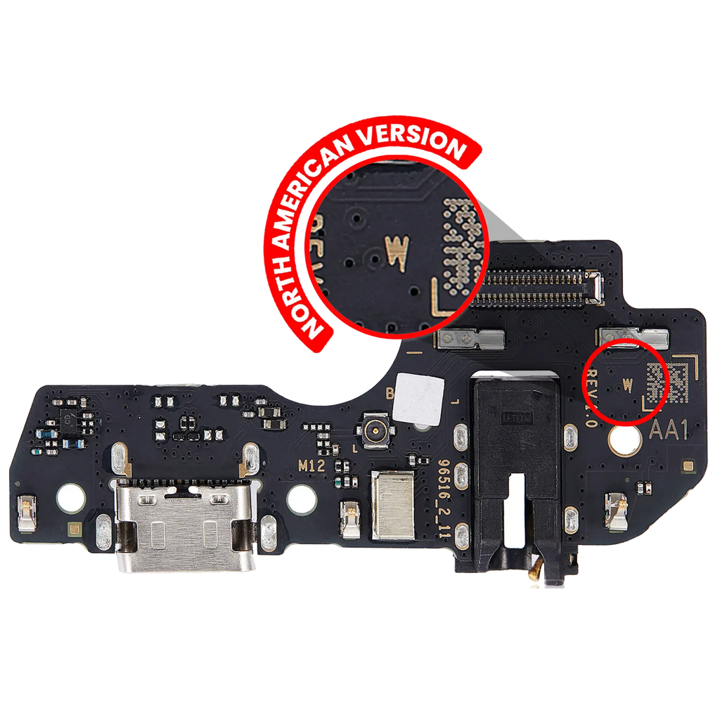 Charging Port Board with Headphone Jack for Samsung Galaxy A03S (A037U / 2021) (US Version) (Aftermarket Plus)