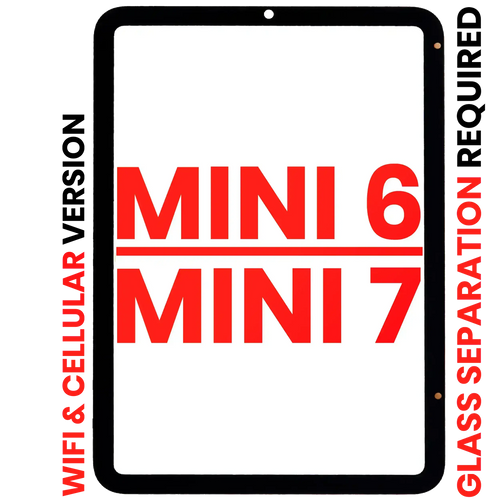 Apple iPad Mini 6/7 Digitizer Aftermarket Plus Glastrennung