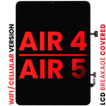 LCD-Display mit Digitizer für iPad Air 4/5 Schwarz Aftermarket Pro