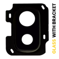 Kameralinse hinten mit Halterung für Samsung Galaxy J8 (J810 / 2018) (Schwarz)