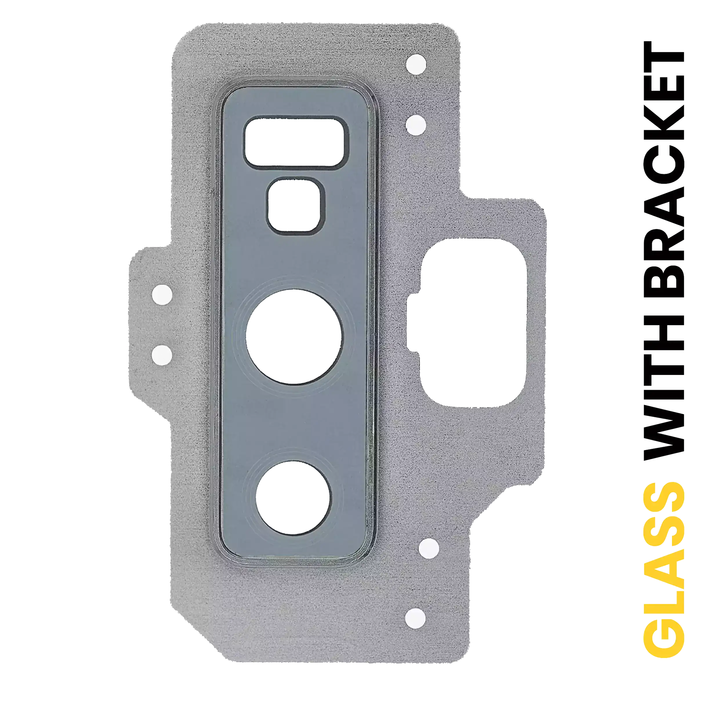 Rear camera lens with frame/bracket for Samsung Galaxy Note 9 (Cloud Silver)