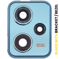 Kameralinse hinten mit Halterung / Rahmen für Xiaomi Redmi Note 12 Pro 5G (Blau)