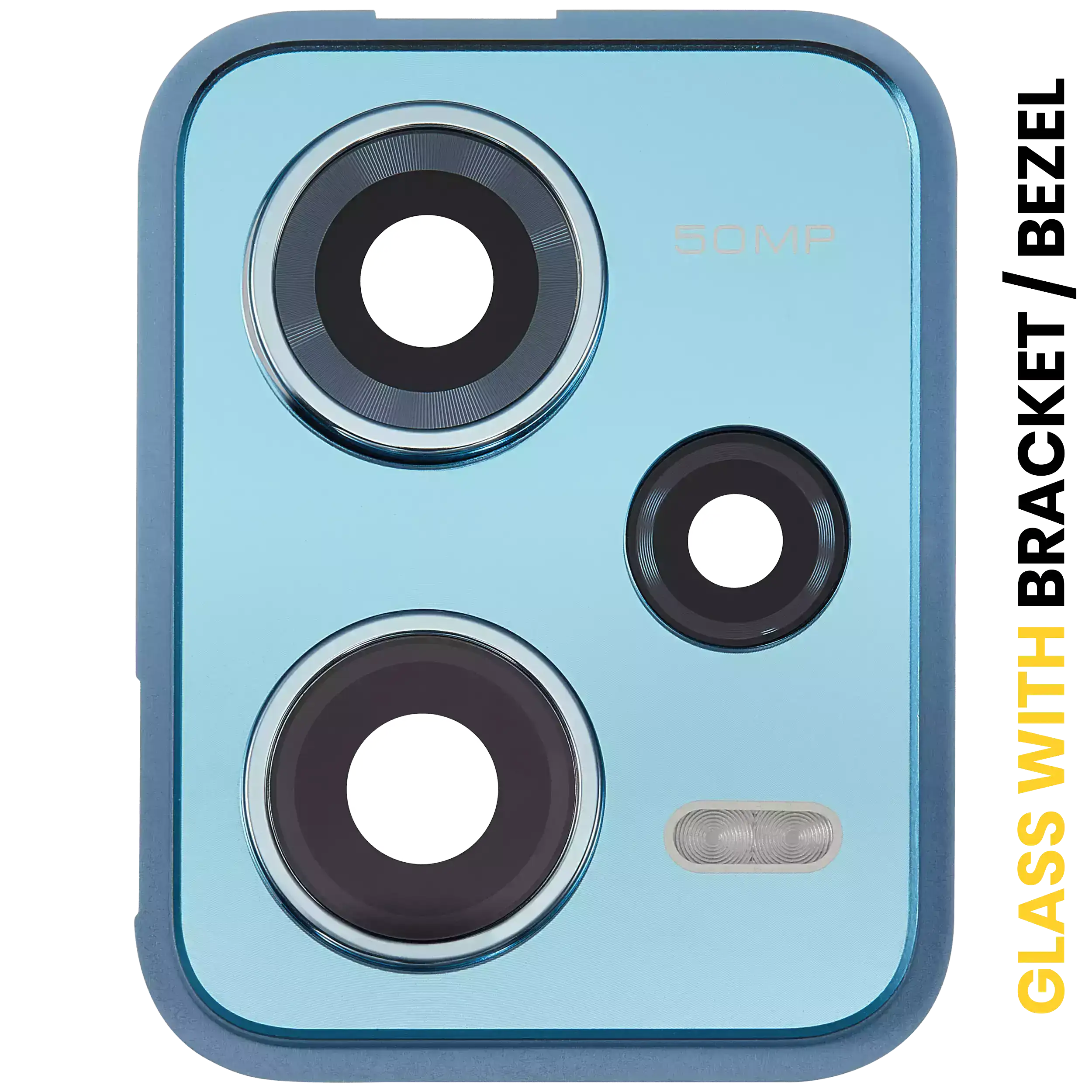 Kameralinse hinten mit Halterung / Rahmen für Xiaomi Redmi Note 12 Pro 5G (Blau)