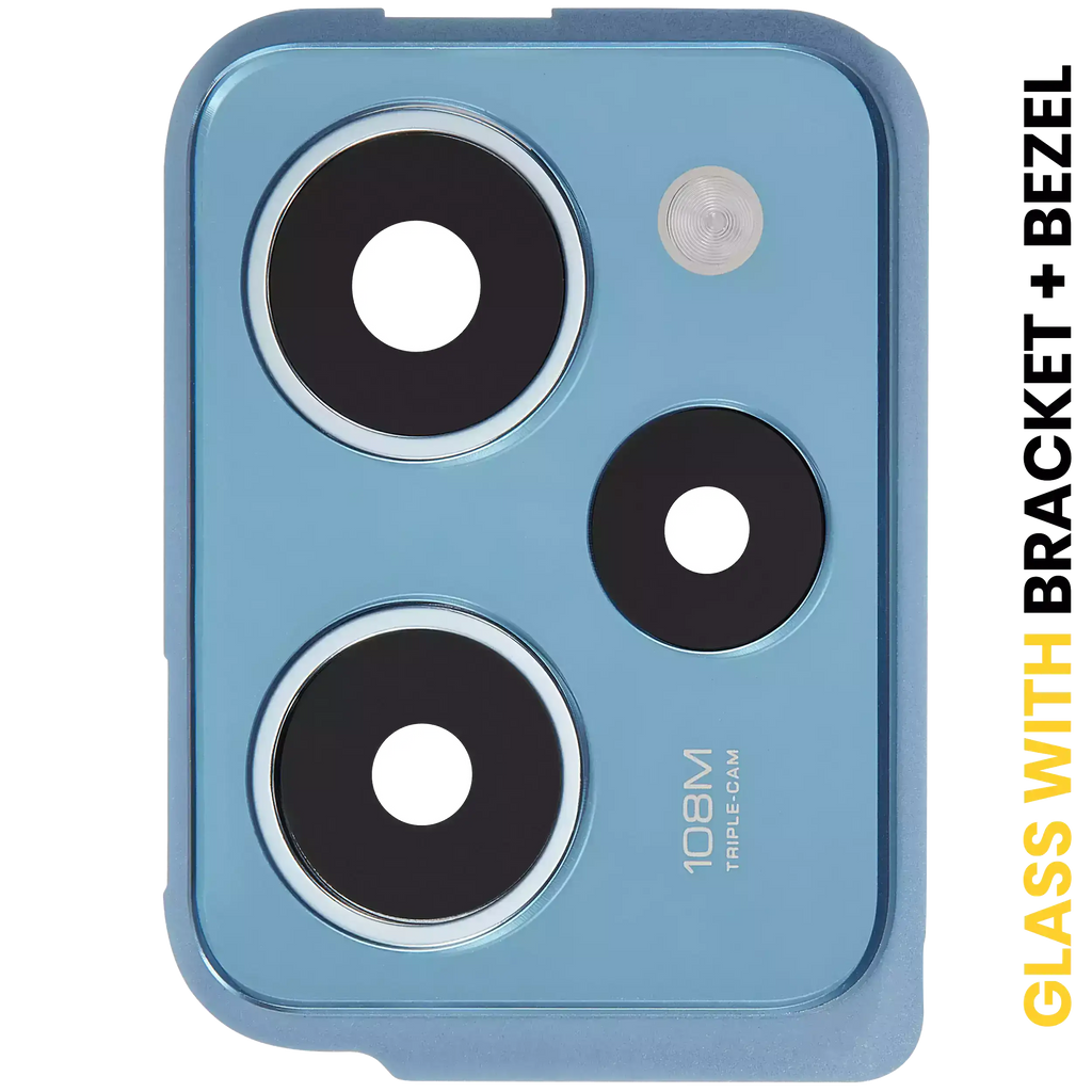 Kameralinse hinten mit Rahmen für Redmi Note 12 Pro Speed/Poco X5 Pro (Blau)