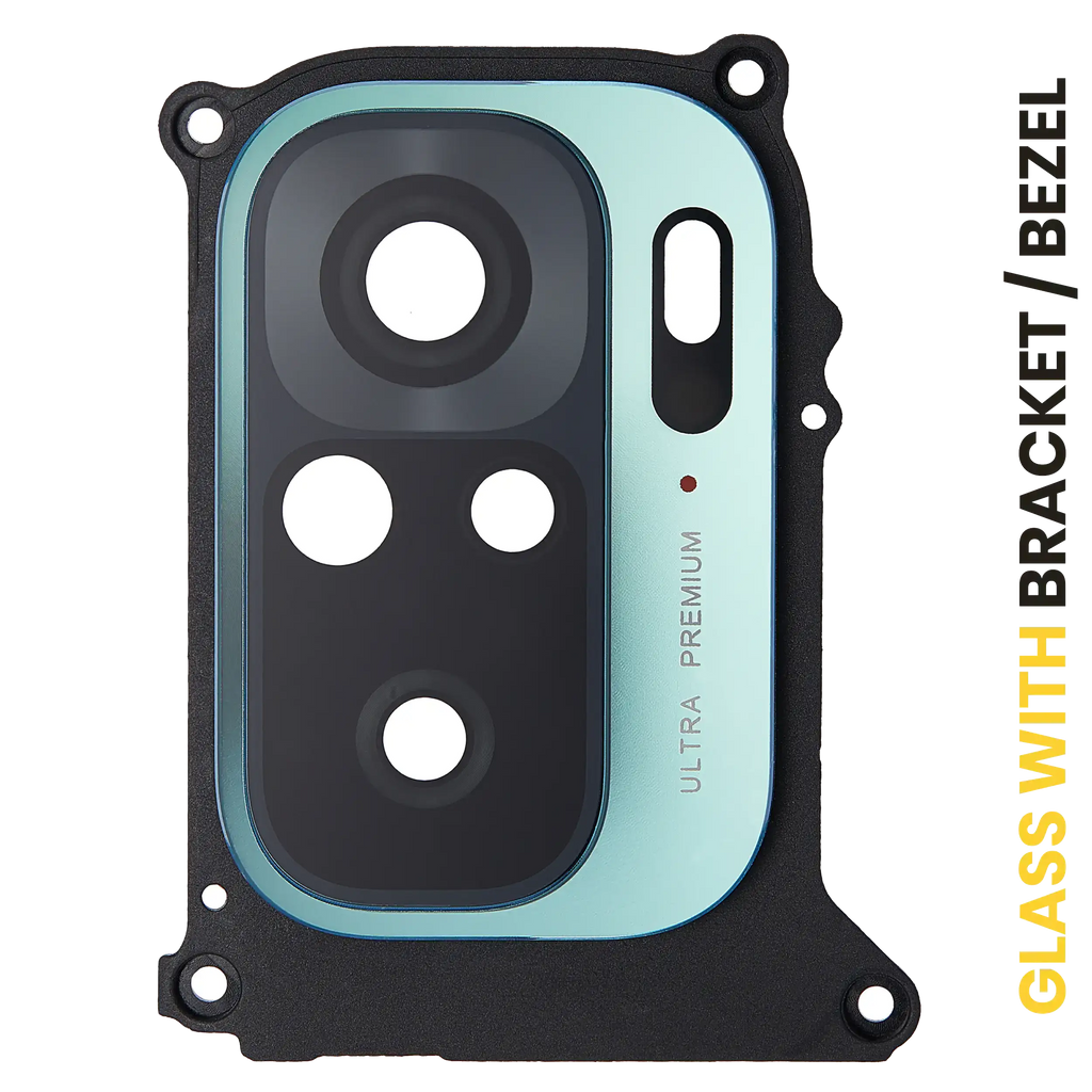 Kameralinse hinten mit Halterung für Xiaomi Redmi Note 10 (Aqua Green)