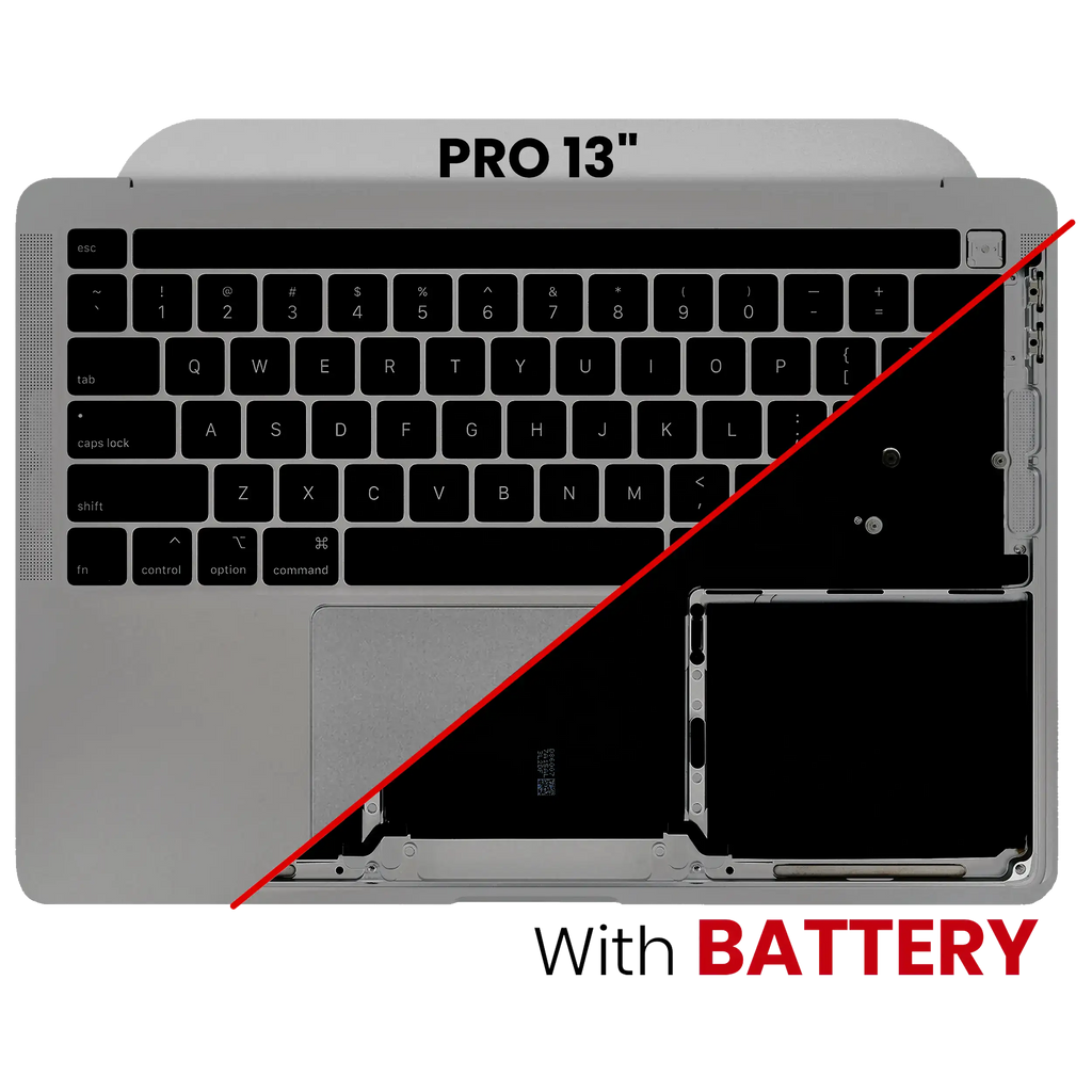 Top Case Assembly with Battery and Keyboard for MacBook Pro 13" A2338 (2020) - Used Original Part (Grade A) - US Keyboard - Space Gray