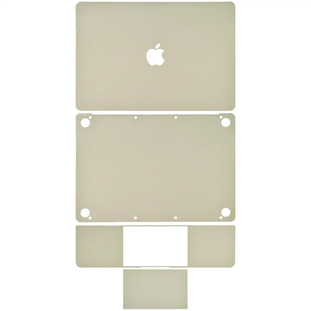 4-in-1 Skin (Top, Bottom, Keyboard, Trackpad) for MacBook 12" A1534 (2015-2017) – Gold