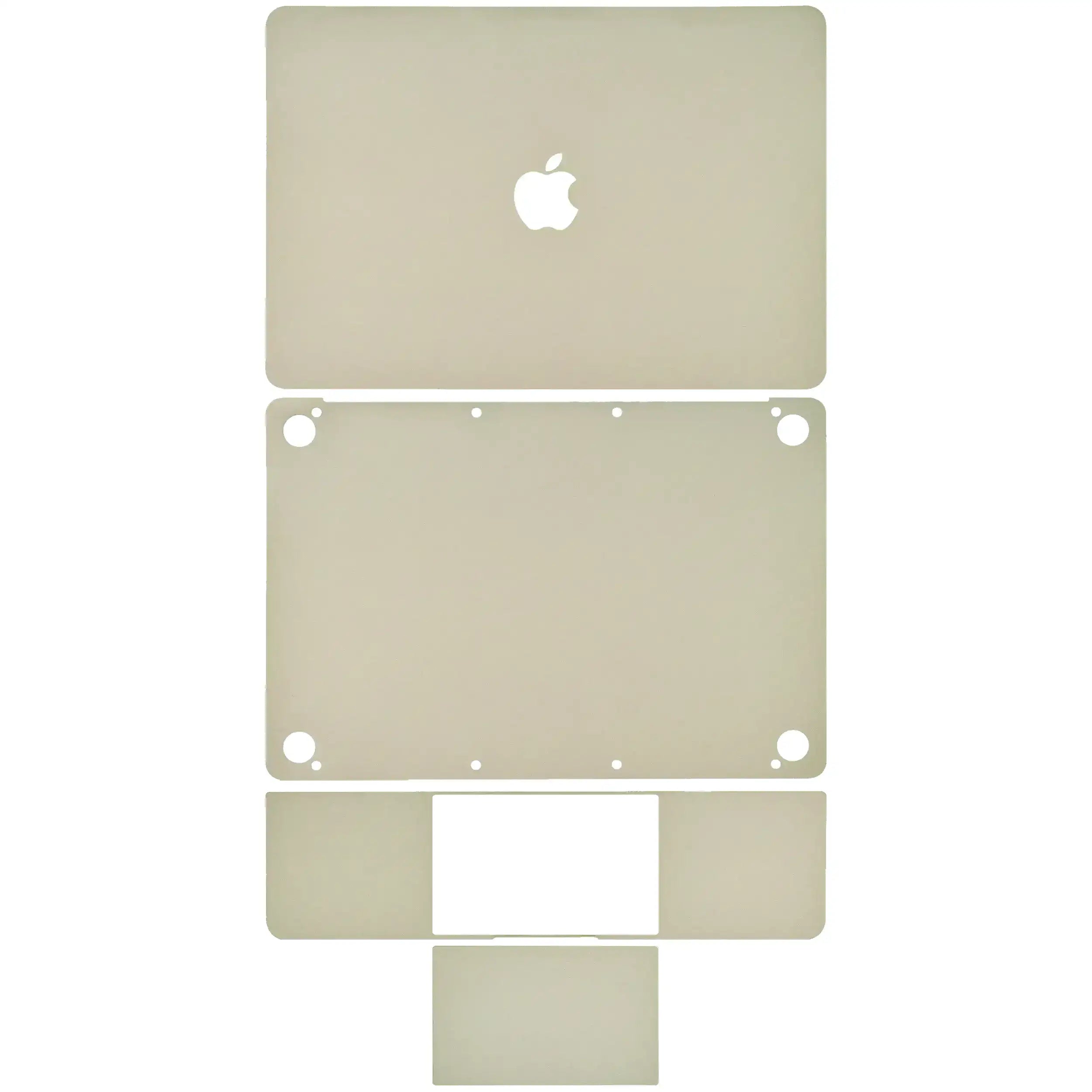 4-in-1 Skin (Top, Bottom, Keyboard, Trackpad) for MacBook 12" A1534 (2015-2017) – Gold