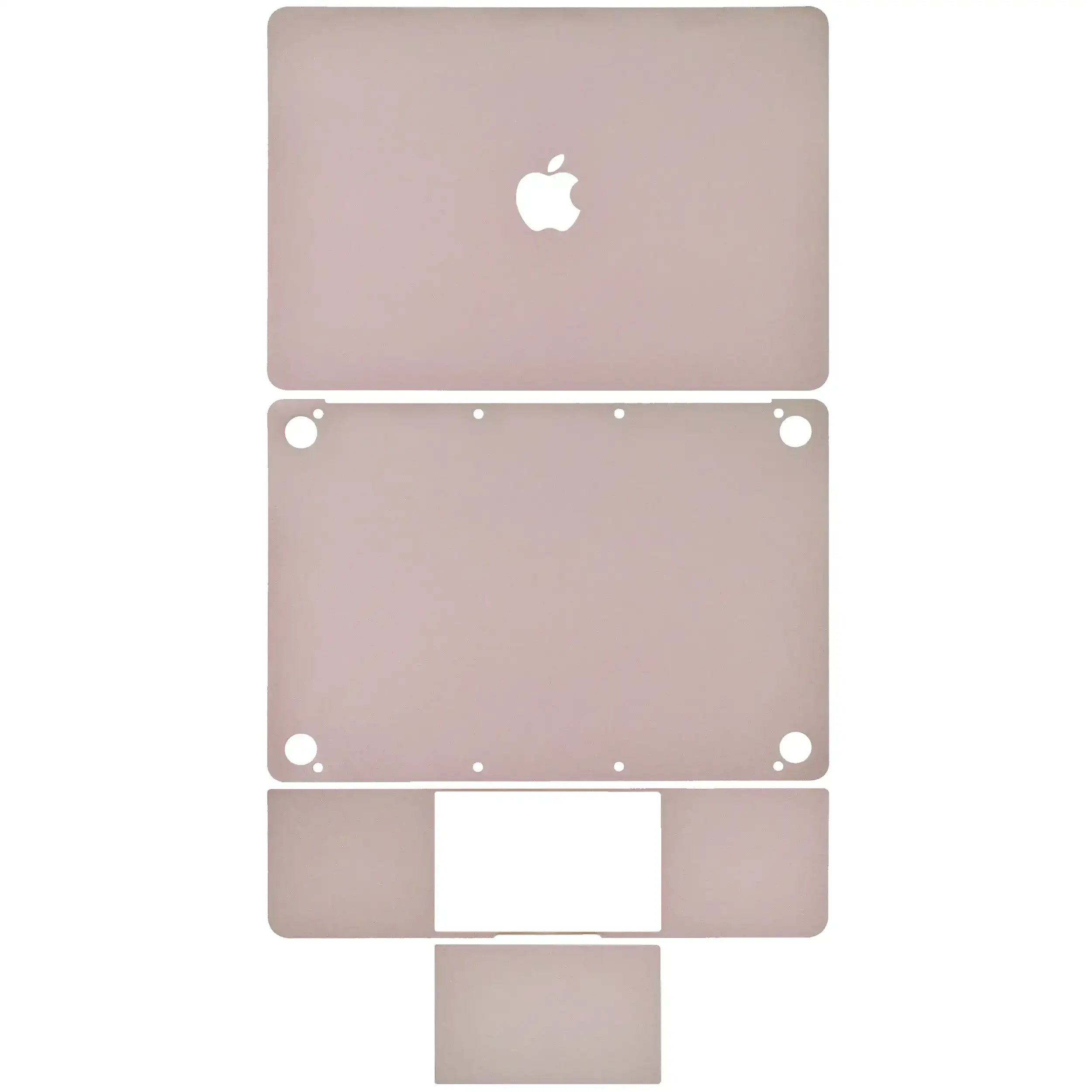 4-in-1 Protective Film (Top, Bottom, Keyboard, Trackpad) for MacBook 12" A1534 (2015-2017) (Rose Gold)