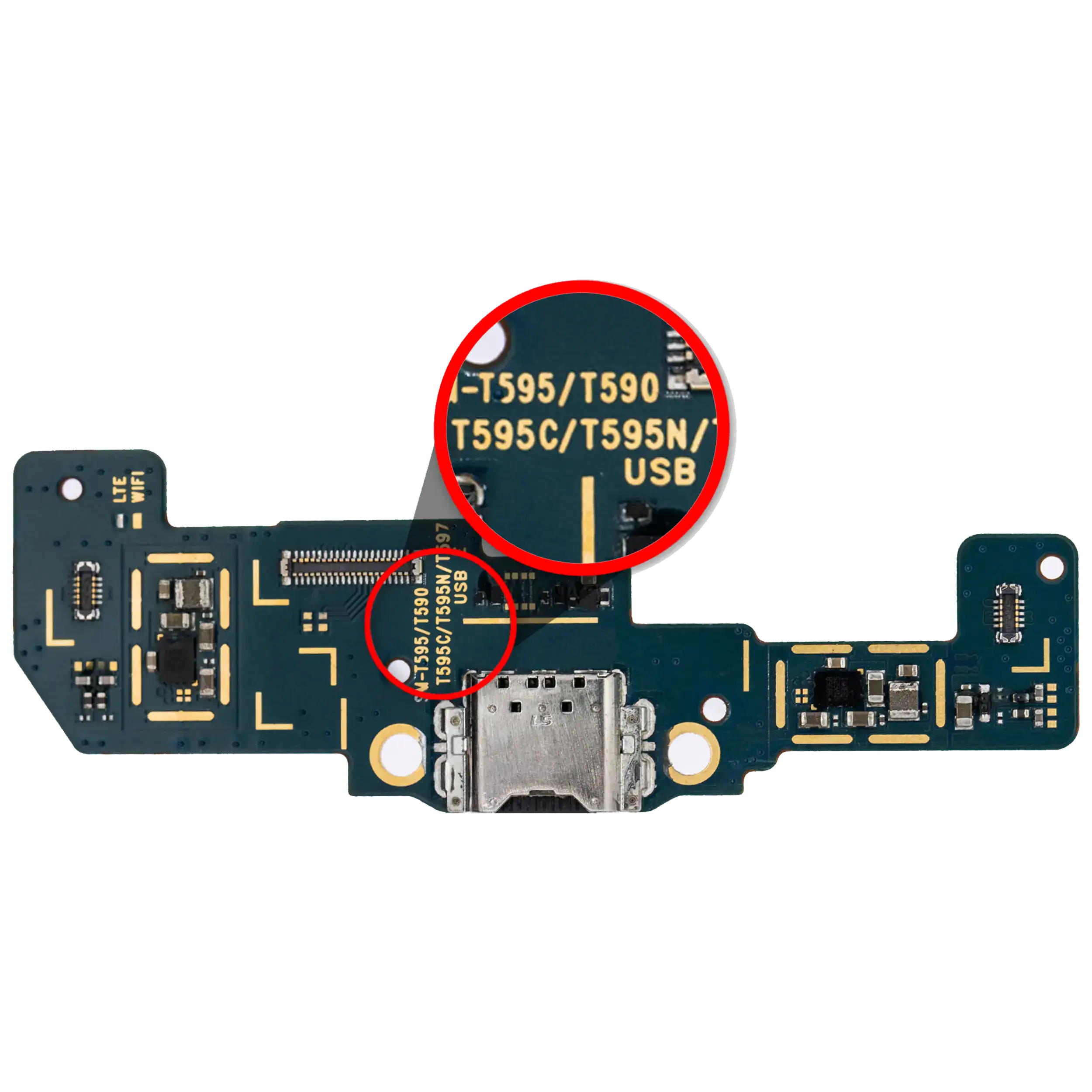 Ladebuchse mit Platine Premium für Samsung Tab A 10.5 (2018) T590/T595/T597