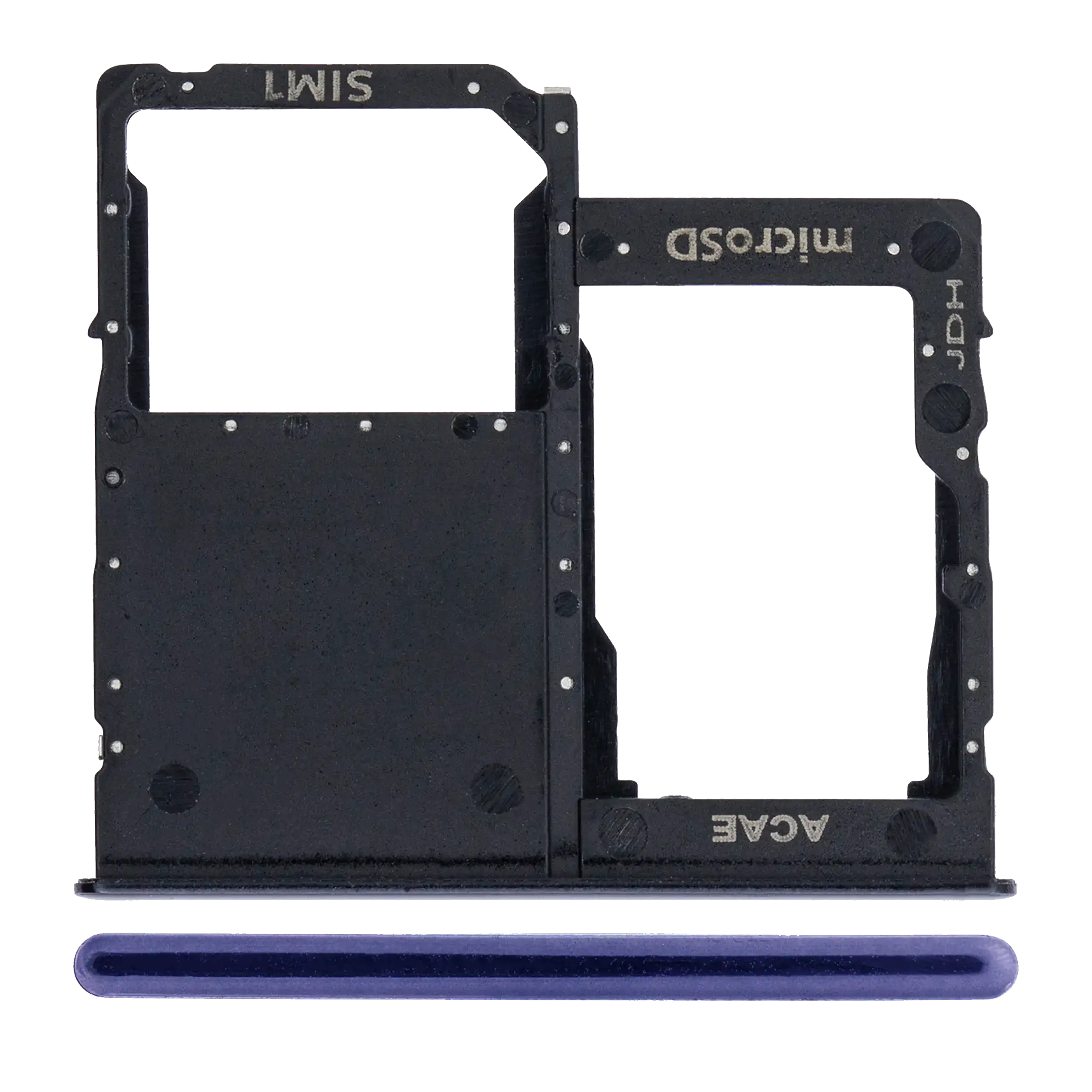 Einzelnes SIM-Kartenfach für Samsung Galaxy A41 Prism Crush Black