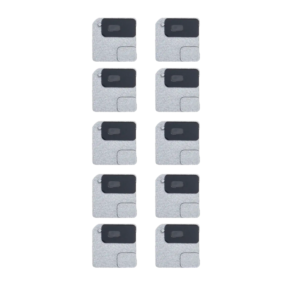 Flashlight / Power Flex Bracket with Microphone Grille for iPhone 12 Mini (Black) (10 Pack)