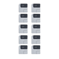 Flashlight / Power Flex Bracket with Microphone Grille for iPhone 12 Mini (Black) (10 Pack)