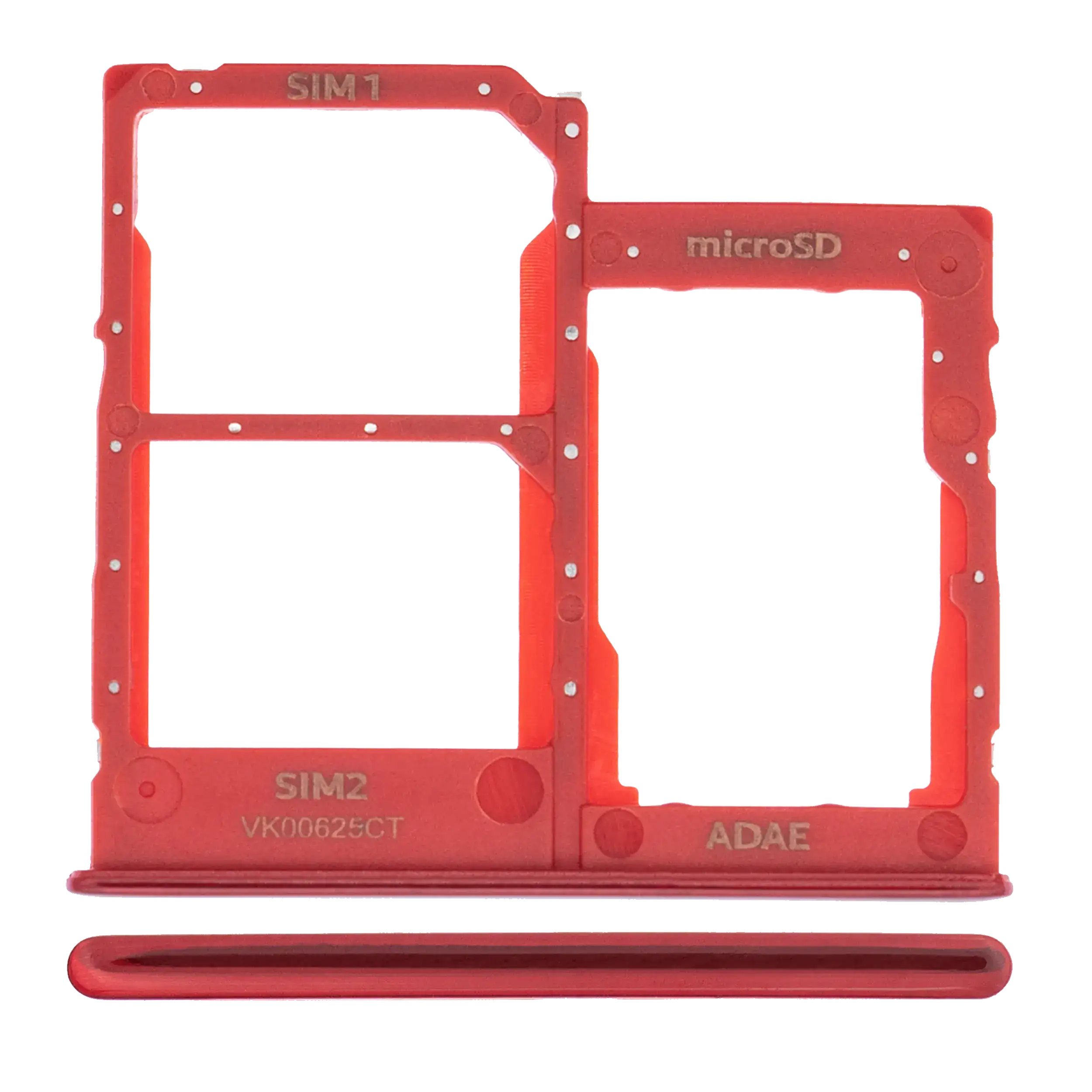 Dual-SIM-Kartenfach für Samsung Galaxy A41 (A415 / 2020) (Prism Crush Red)