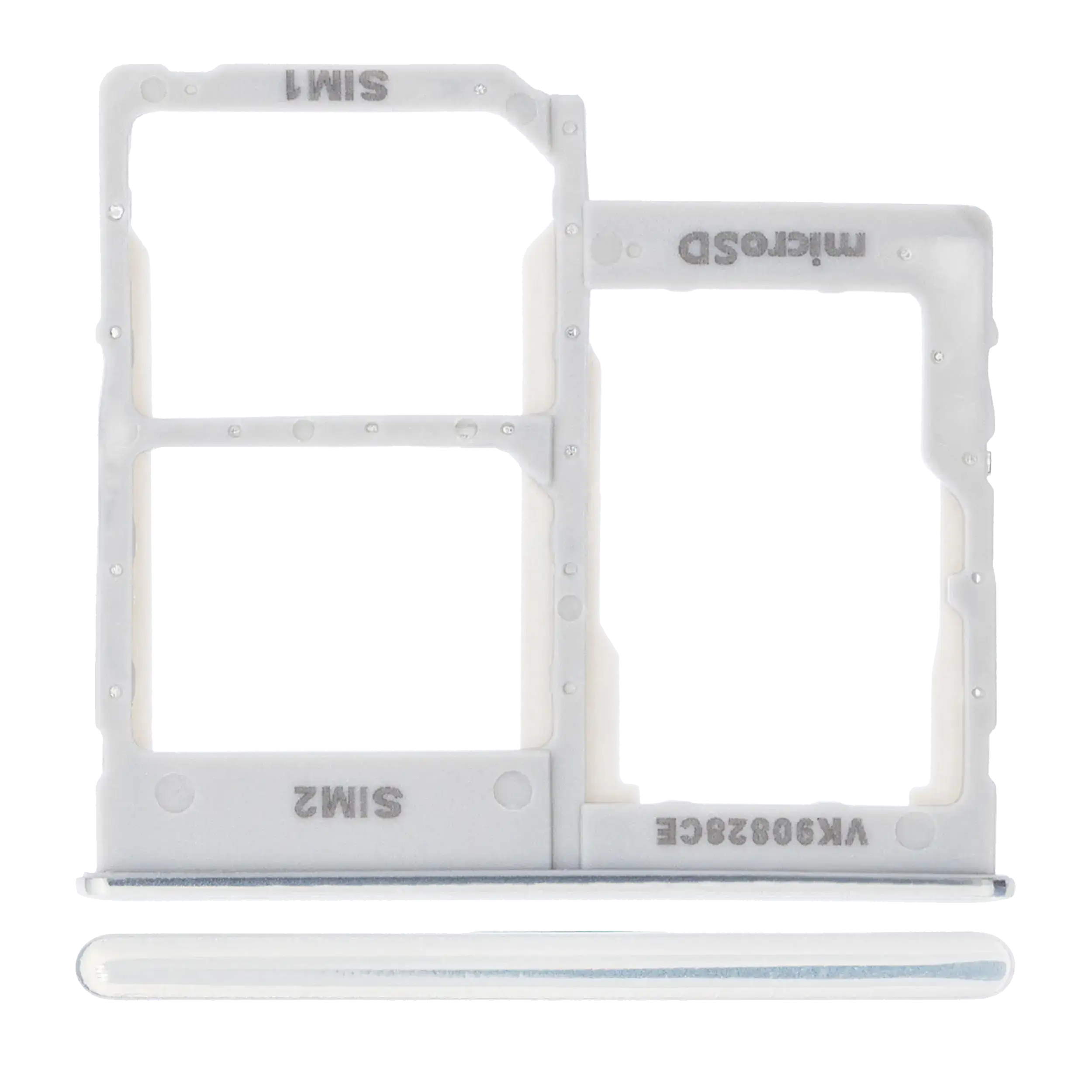Dual SIM Card Tray for Samsung Galaxy A40 (A405 / 2019) (White)