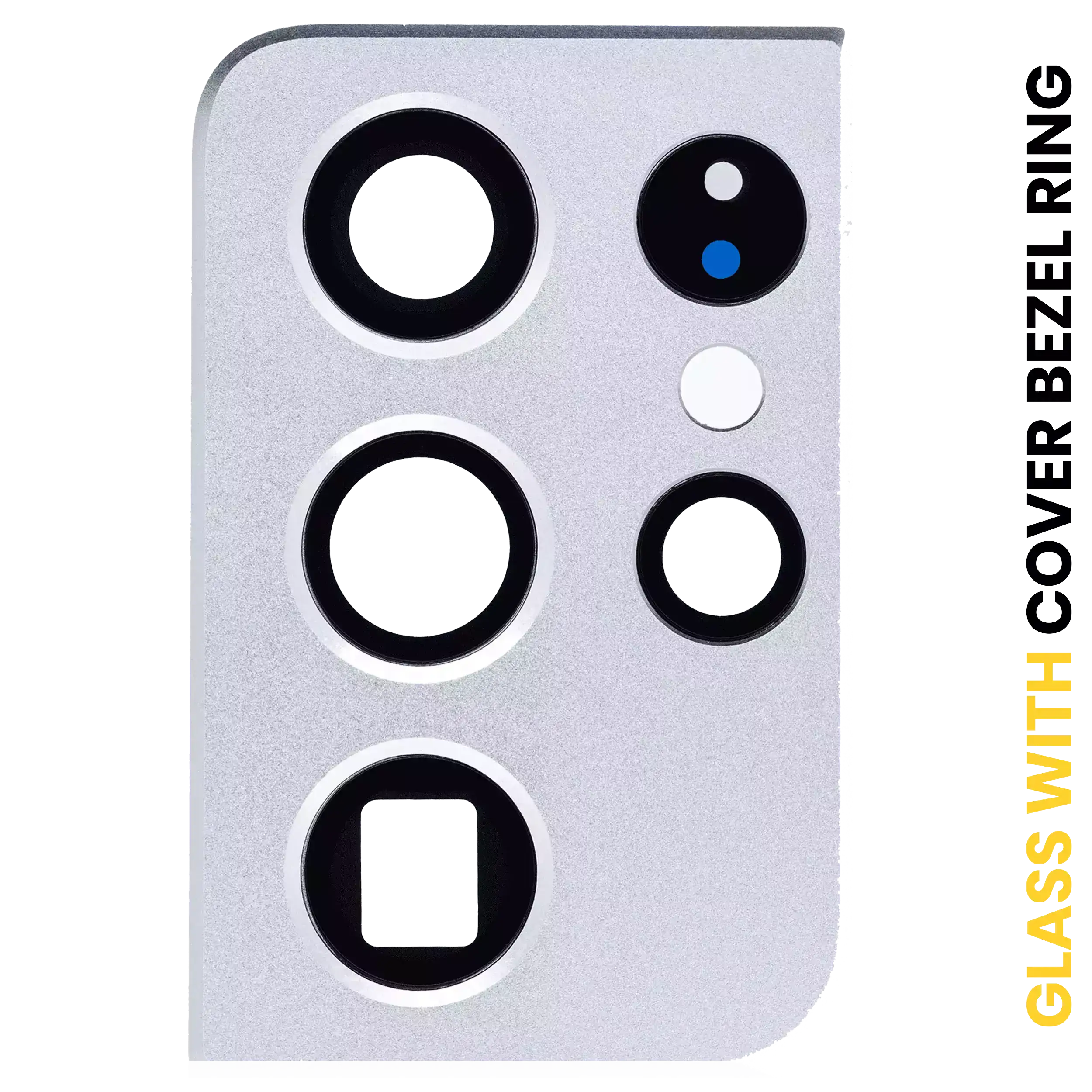 Rear Camera Lens with Bezel for Samsung Galaxy S21 Ultra (Phantom Silver)