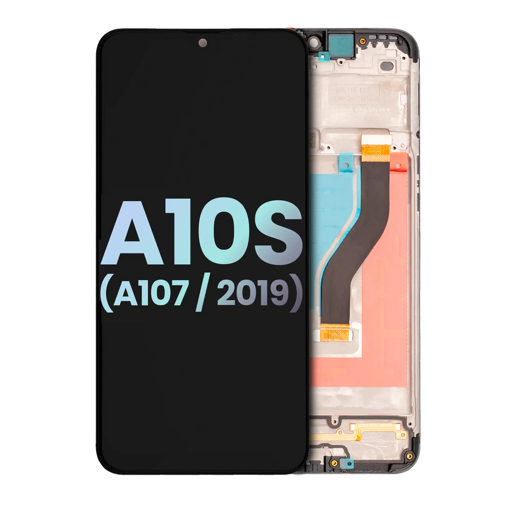 LCD-Display mit Rahmen für Samsung Galaxy A10s (Service Pack)