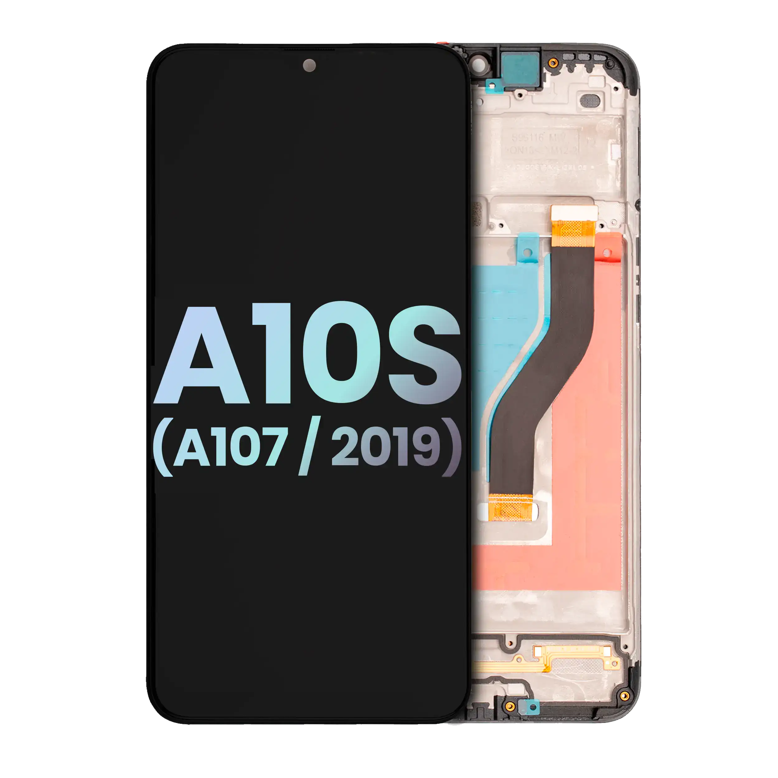 LCD-Display mit Rahmen für Samsung Galaxy A10s (Service Pack)