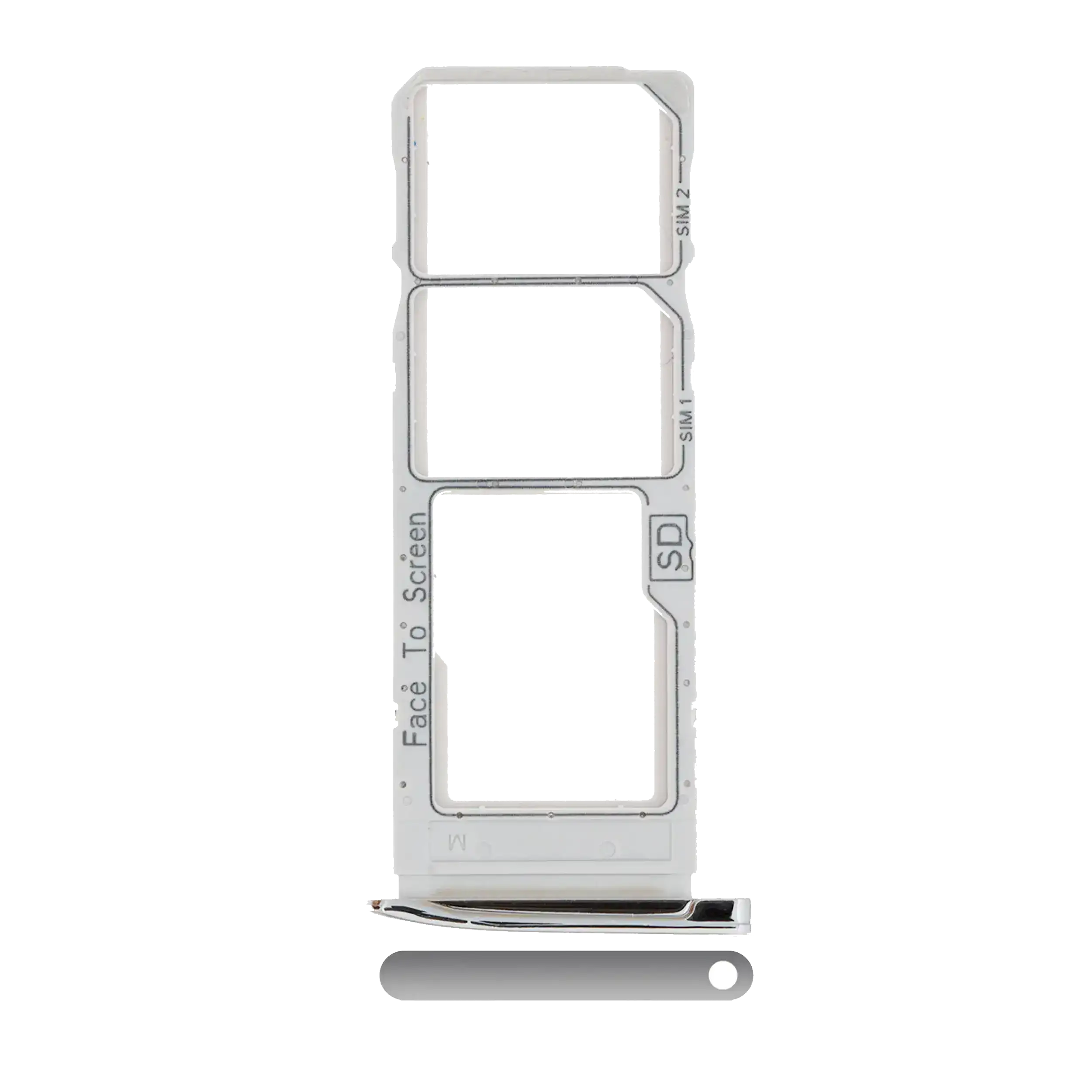 Dual-SIM-Kartenfach für Motorola Moto G7/G7 Plus Silber
