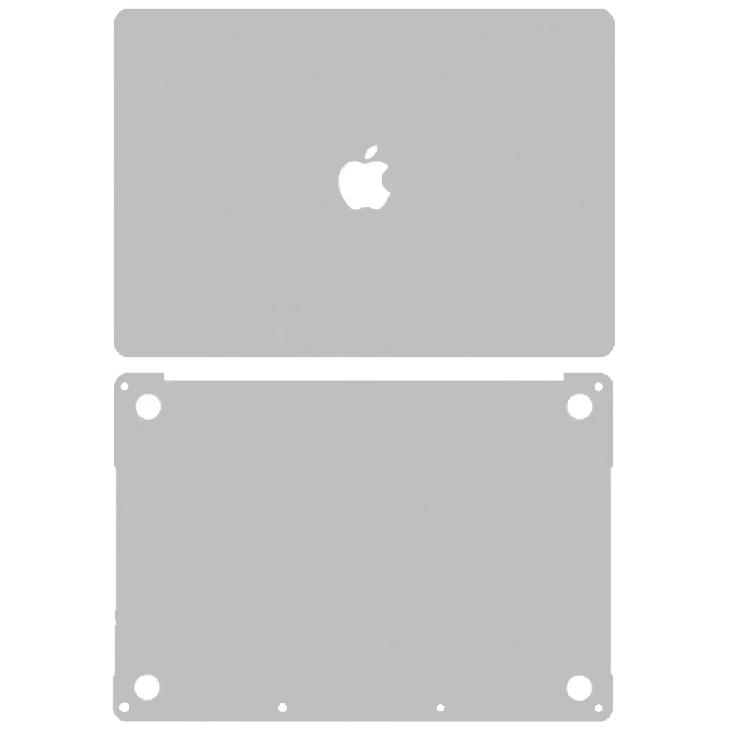 2-in-1 Protective Film (Top and Bottom) for MacBook Pro 13" A1708 (2016) Silver