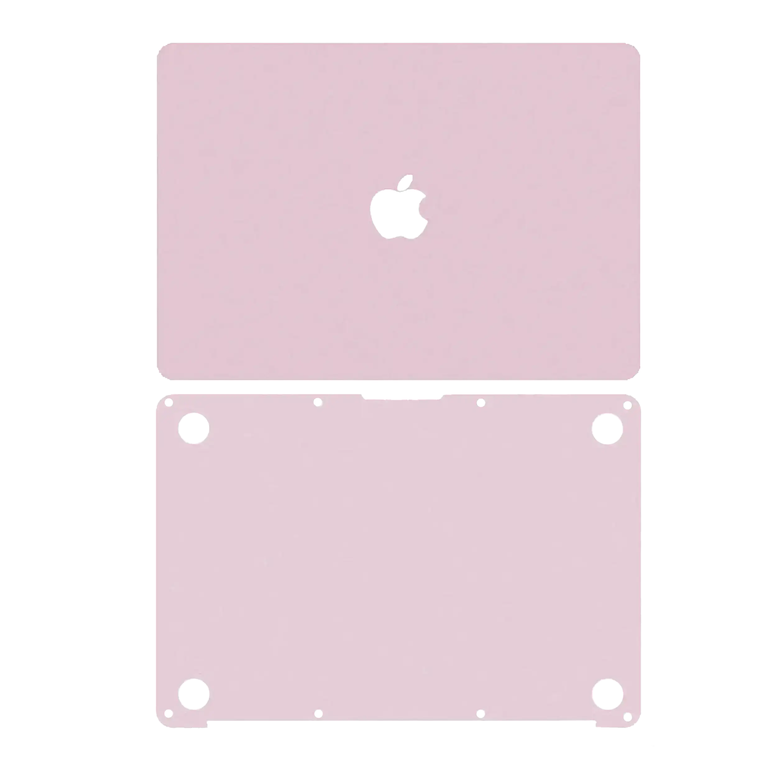 2 in 1 (Top and Bottom) Skin für MacBook 12" A1534 (2015-2017) (Rose Gold)