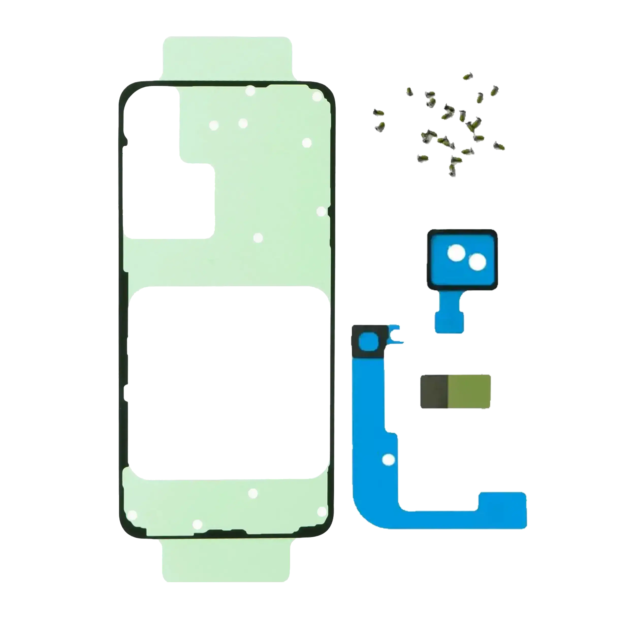 Rückseiten-Klebeband mit Nacharbeits-Kit für Samsung Galaxy S23 (Service Pack)
