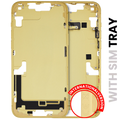 Midframe/Frame with Small Parts for iPhone 14 Plus (EU / Global Version) (Used OEM Pull, Grade A) (Yellow)