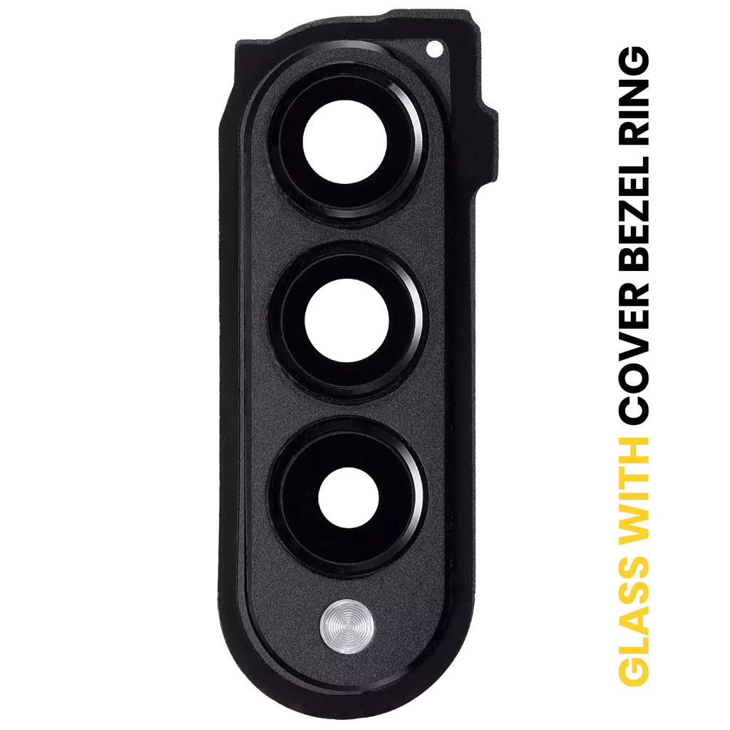 Rear camera lens with cover frame ring for Samsung Galaxy Z Fold 3 5G (F926) (Phantom Black)