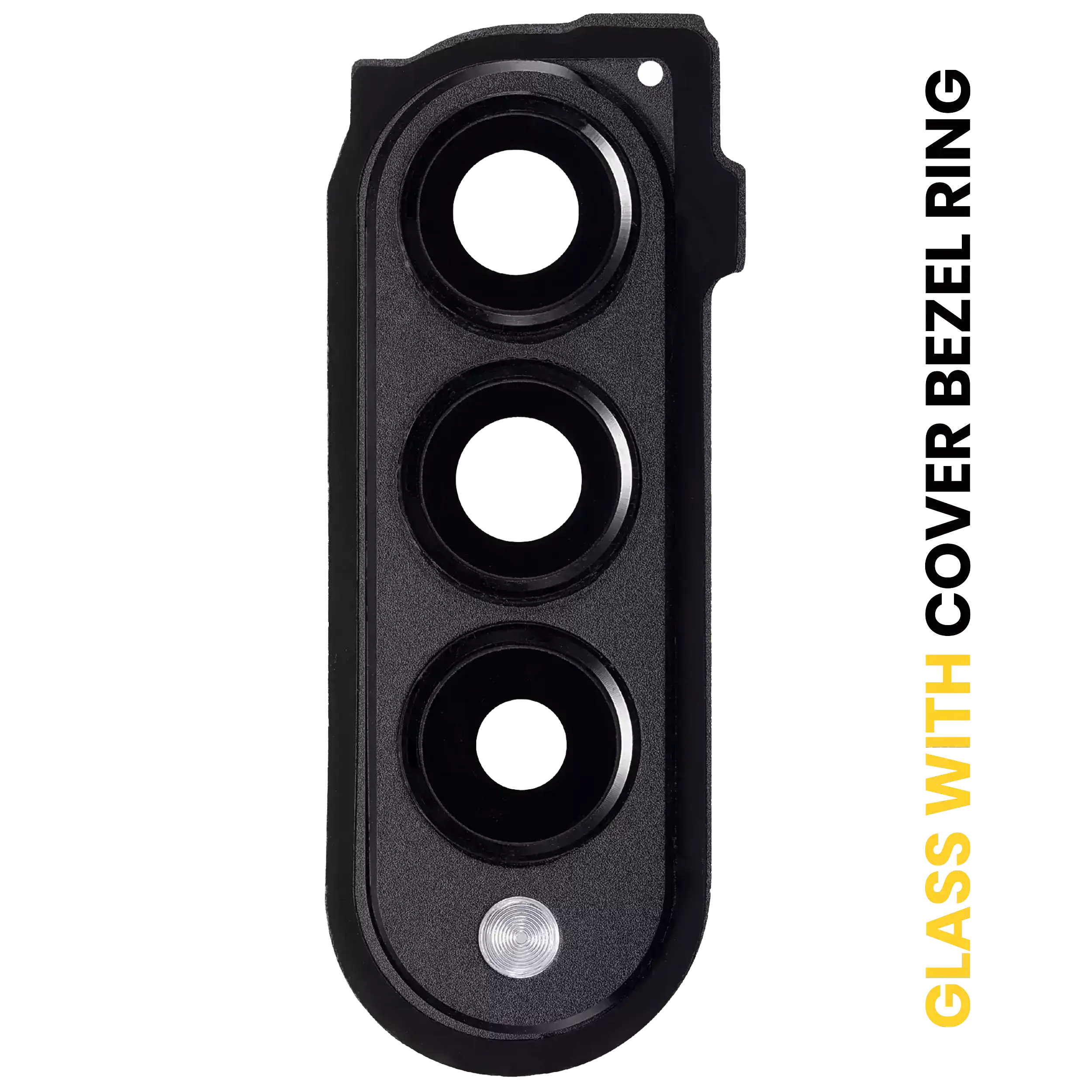 Rear camera lens with cover frame ring for Samsung Galaxy Z Fold 3 5G (F926) (Phantom Black)