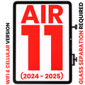 Digitizer iPad Air 11 (2024/25) Schwarz WiFi/Cellular Aftermarket+ Glastrennung