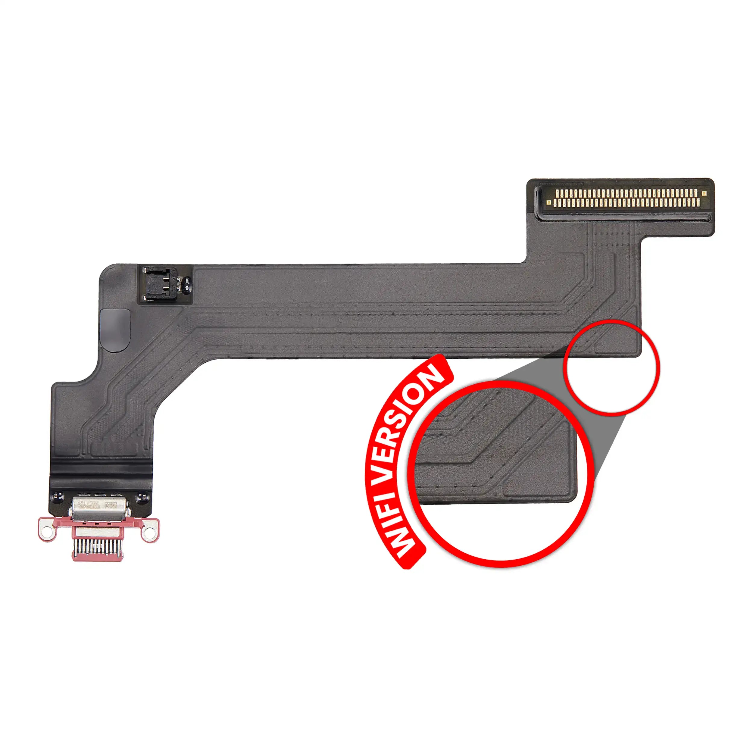 Ladebuchse-Flexkabel für iPad 10 (2022) (WiFi Only) (Premium) (Pink)