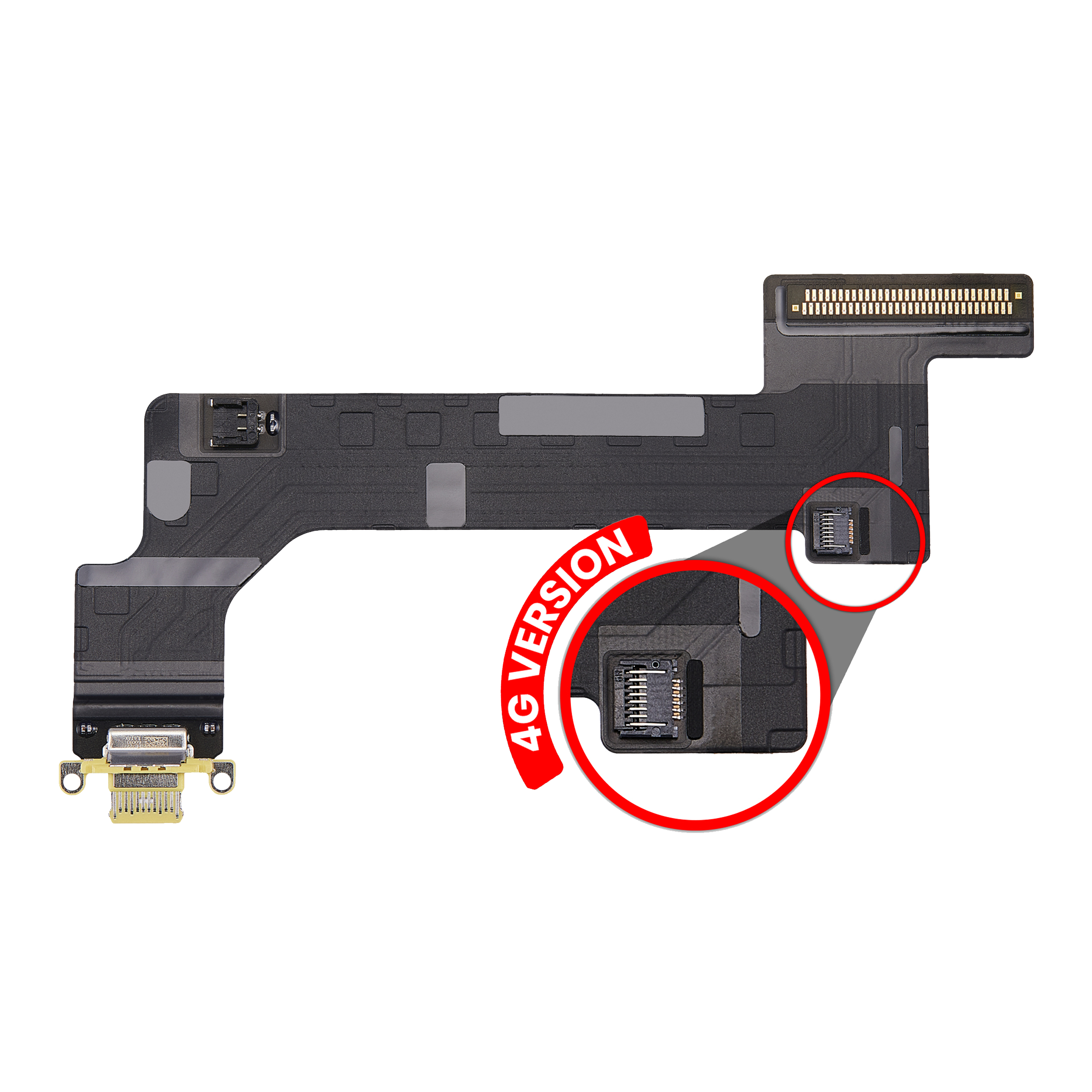Ladebuchse-Flexkabel für iPad 10 (2022) (Cellular) (Premium) (Gelb)