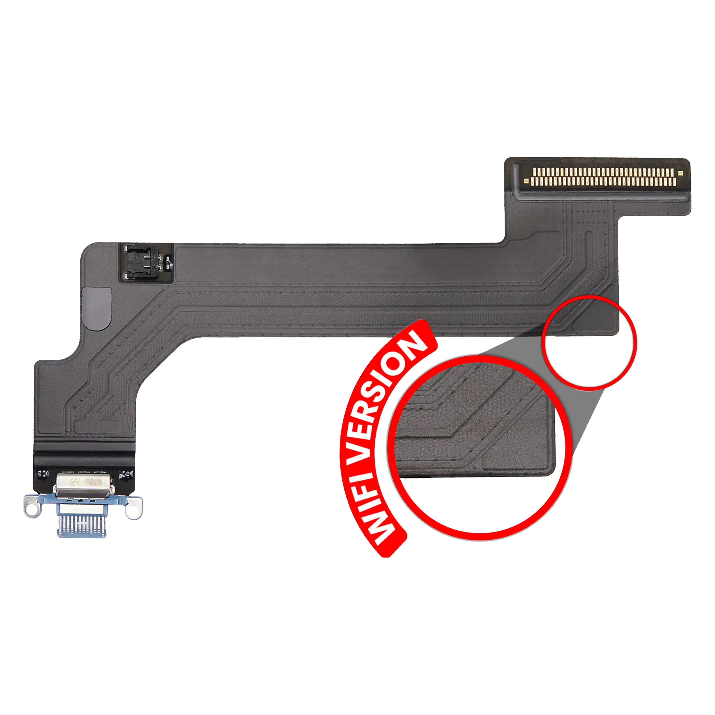 Ladebuchse-Flexkabel für iPad 10 (2022) (WiFi Only) (Premium) (Blau)