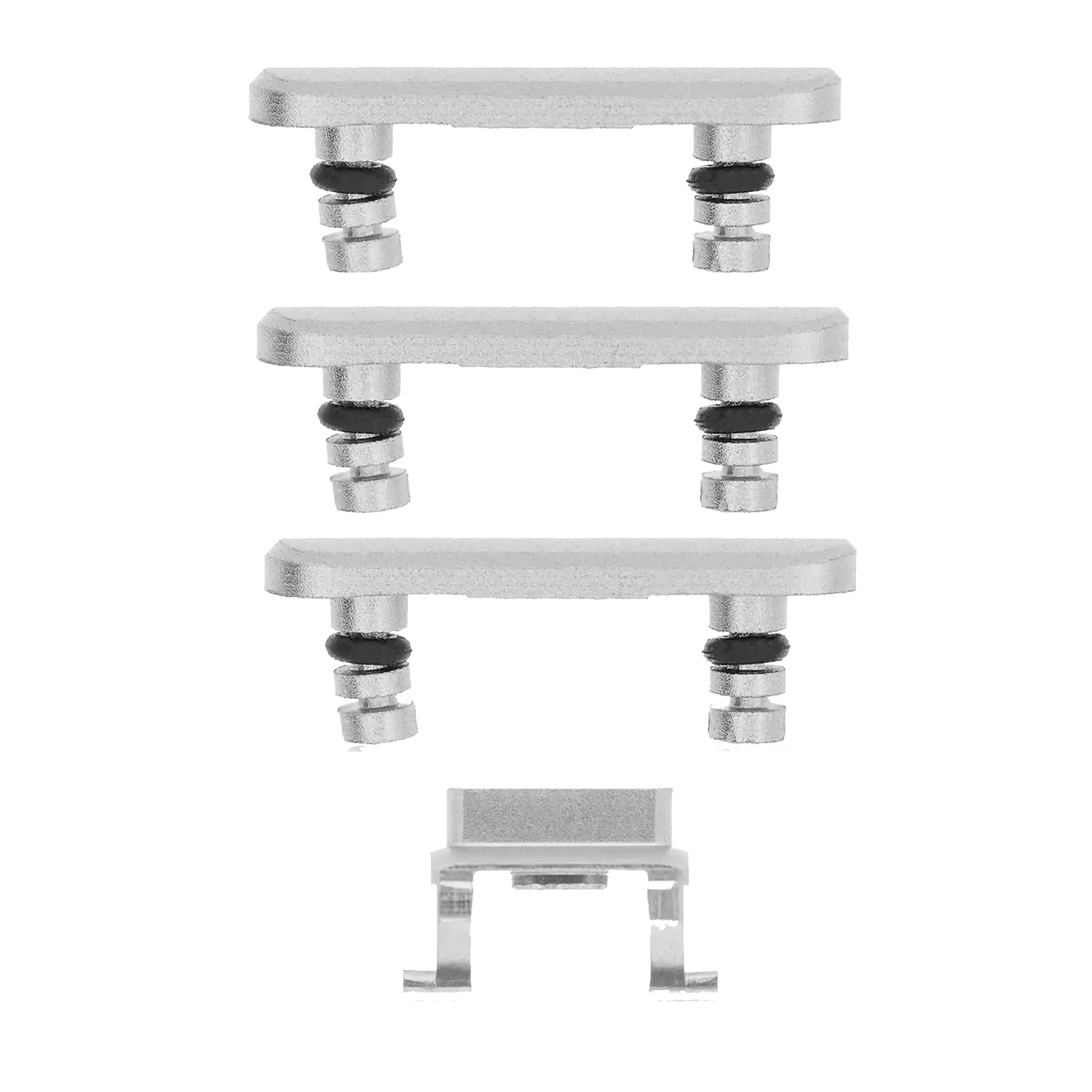 Hard Buttons (Power / Volume / Mute Switch) for iPhone 8 Plus (Silver)
