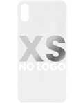 Back Cover for iPhone XS, No Logo, Silver