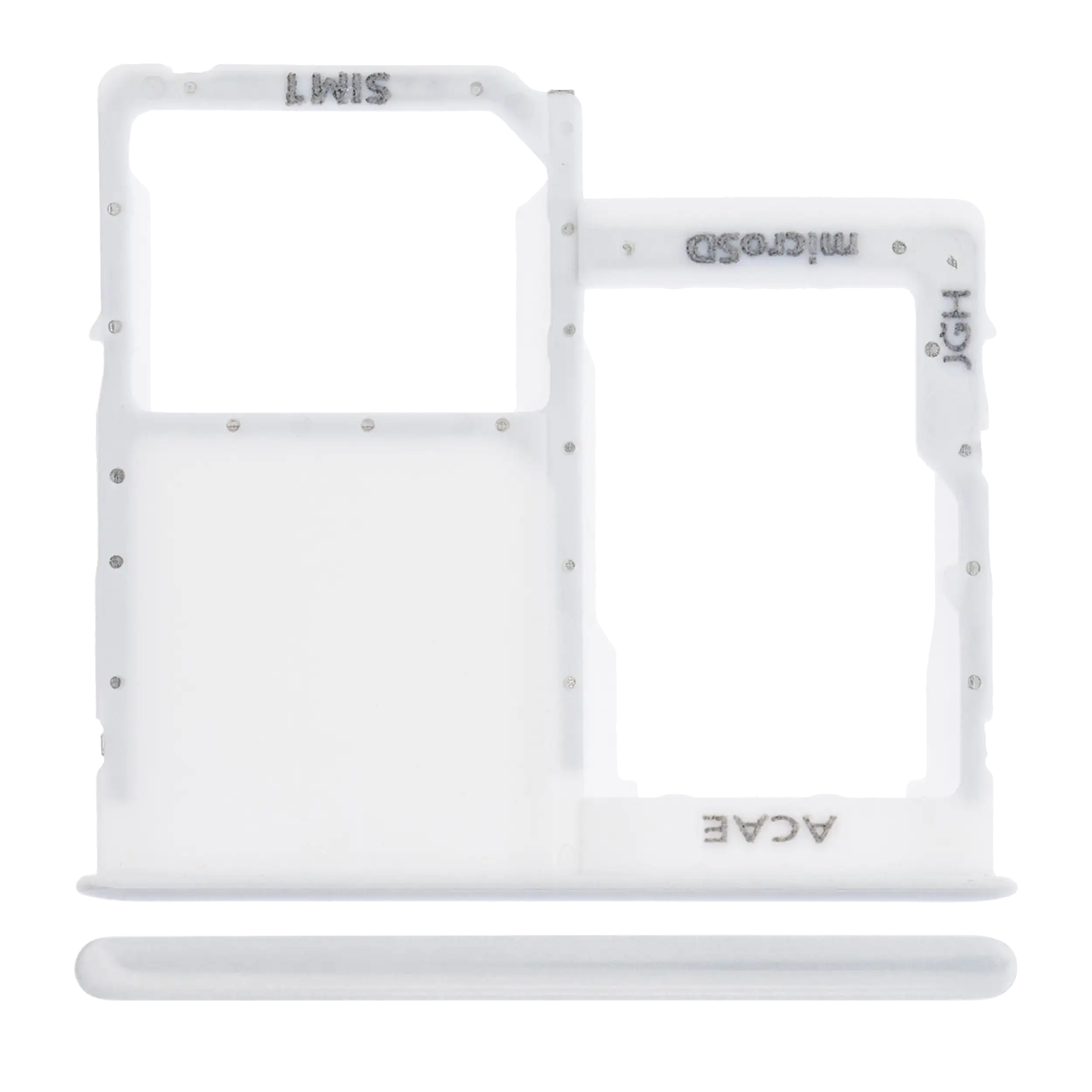 Single SIM Card Tray for Samsung Galaxy A41 (A415 / 2020) (Prism Crush Silver)