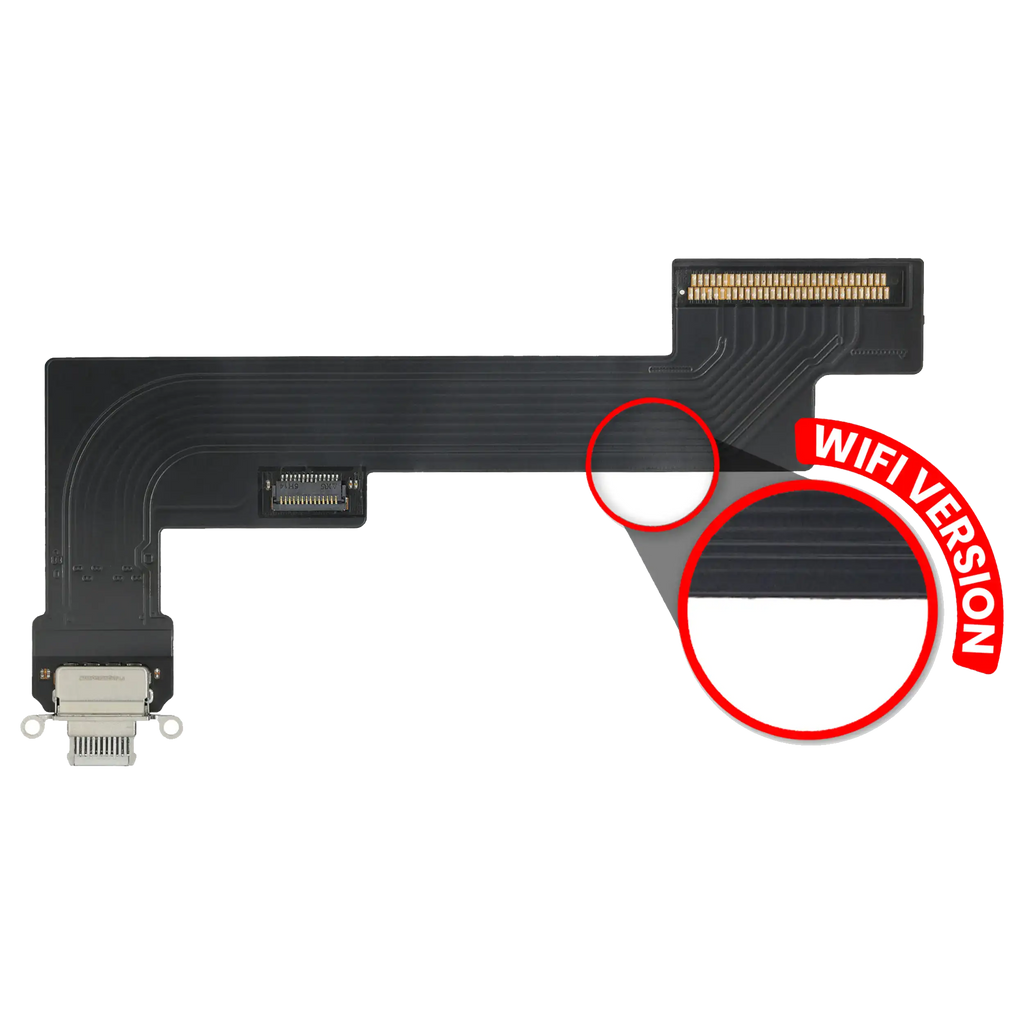 Ladebuchse-Flexkabel für iPad Air 4 (WiFi Only) (Aftermarket Plus) (Weiß)