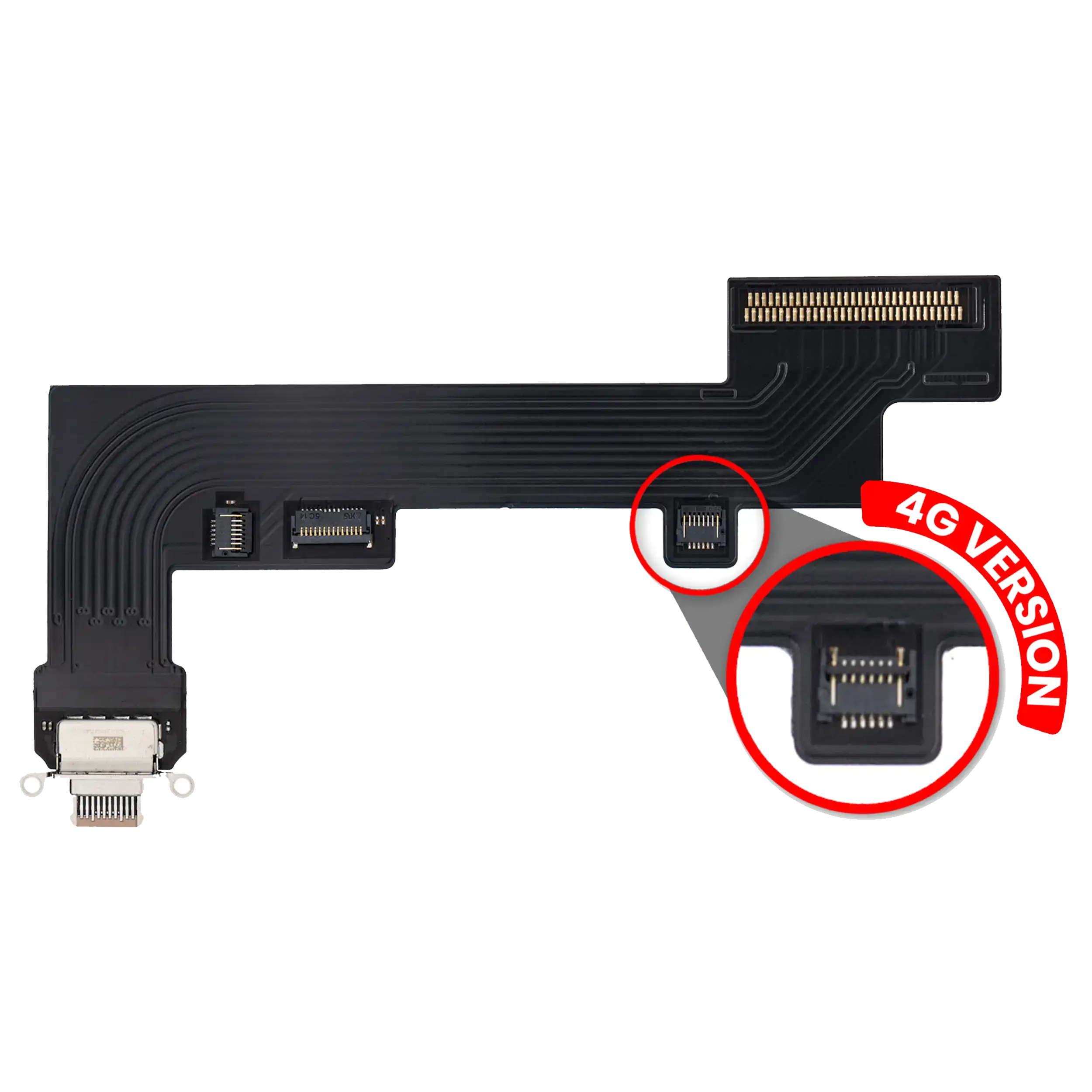Ladebuchsen-Flexkabel iPad Air 4/5 Cellular Aftermarket Plus Rose Gold