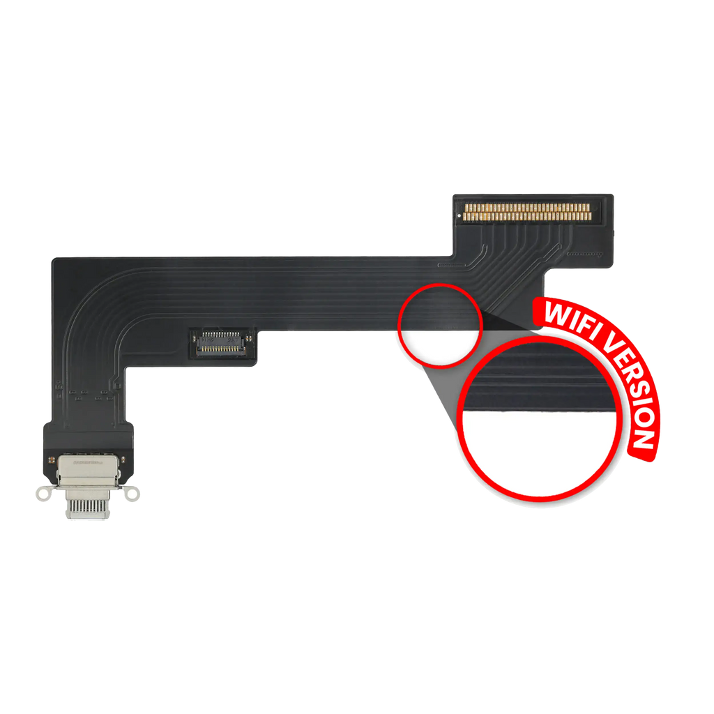 Charging Port Flex Cable for iPad Air 4 (WiFi Only) (Premium) (White)