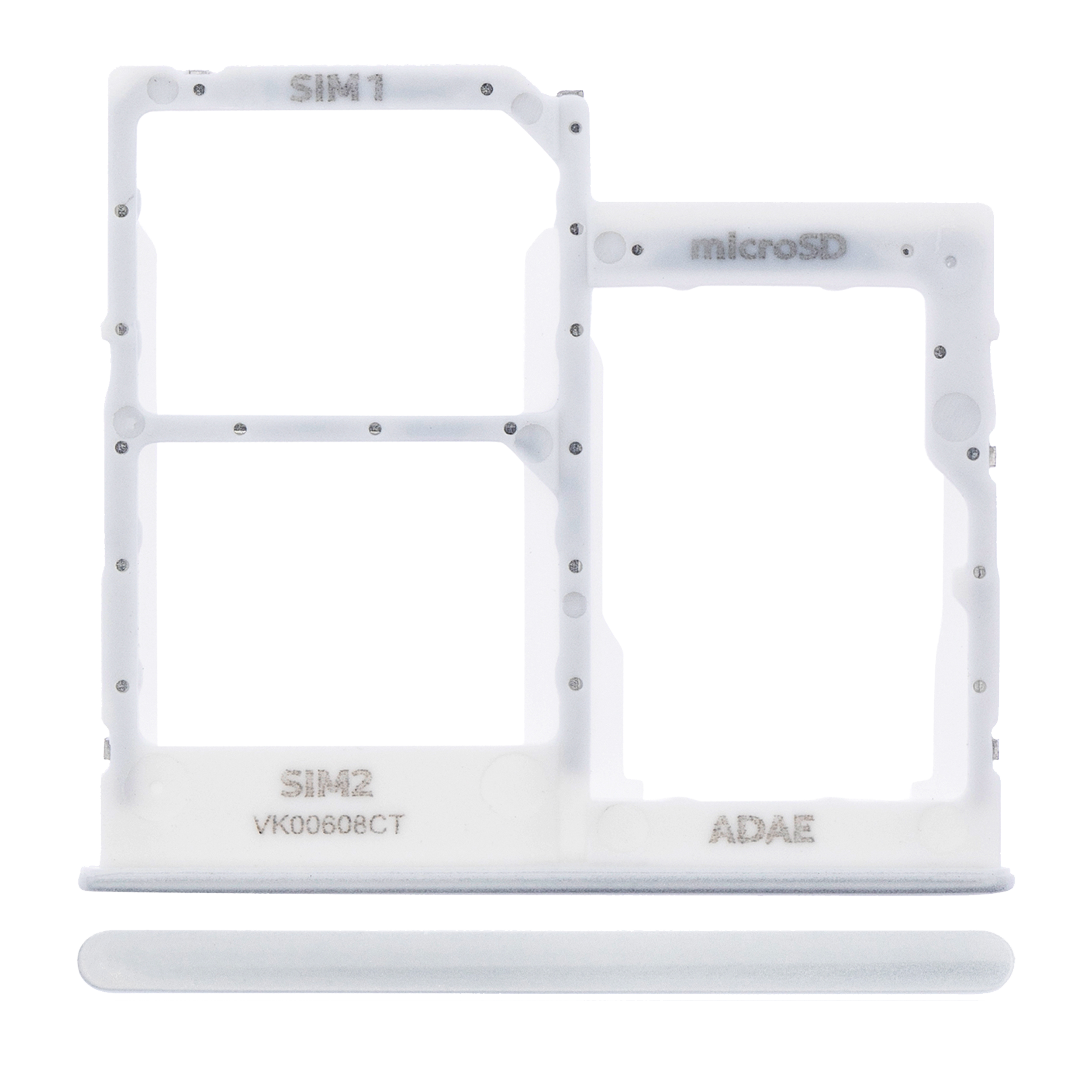 Dual SIM Card Tray for Samsung Galaxy A41 (A415/2020) – Prism Crush Silver