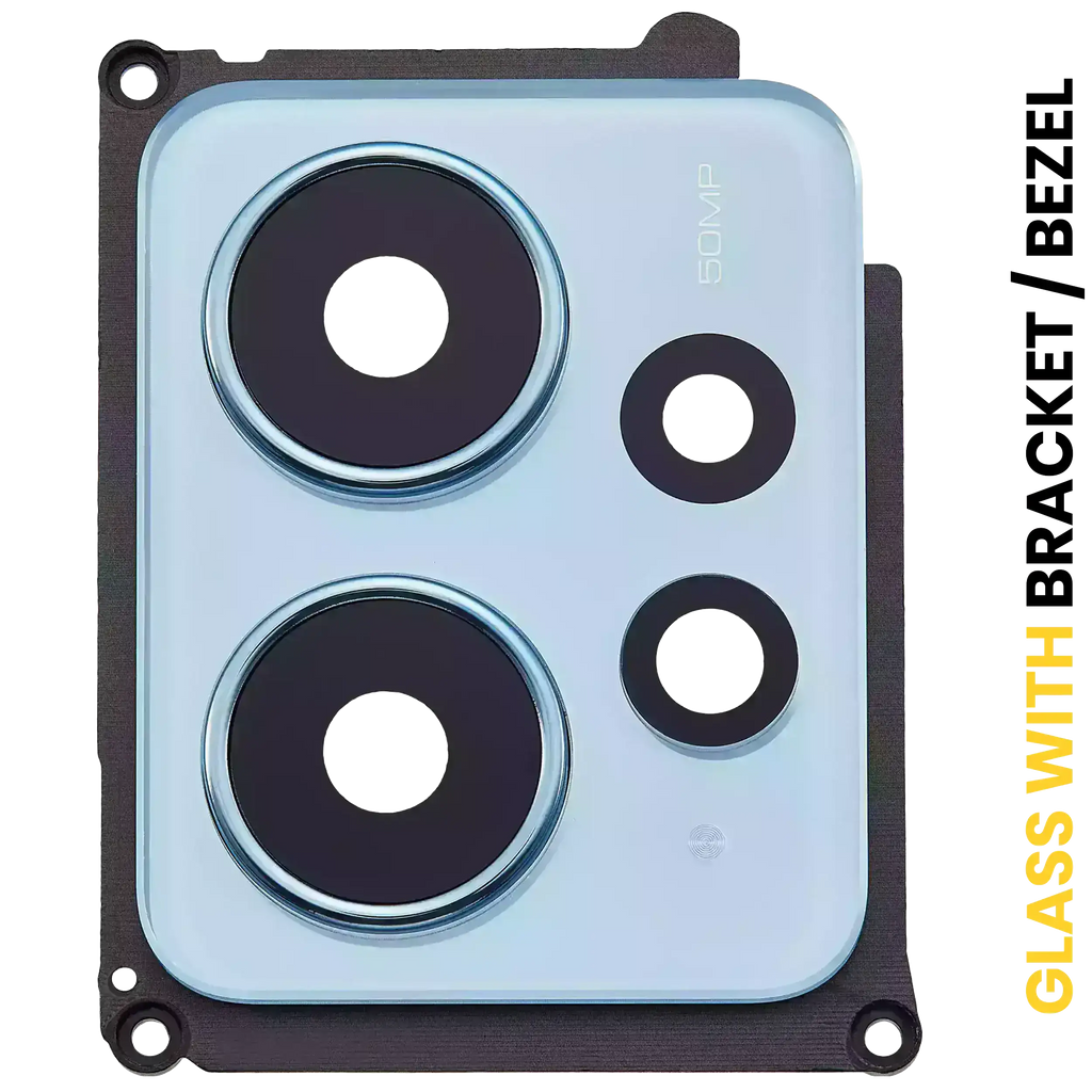 Kameralinse hinten mit Halterung/Rahmen für Xiaomi Redmi Note 12 4G (Ice Blue)