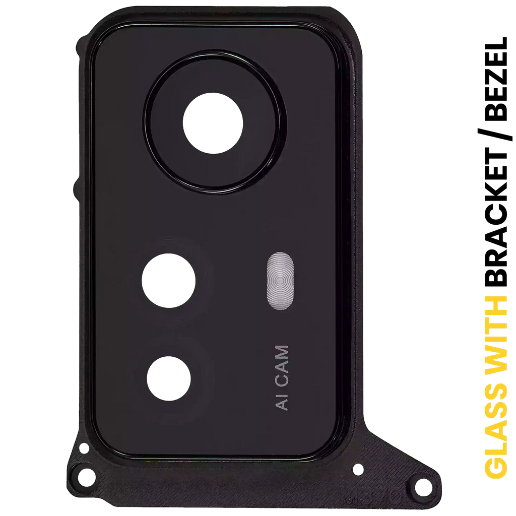 Kameralinse hinten mit Rahmen für Xiaomi Redmi Note 12S - Schwarz