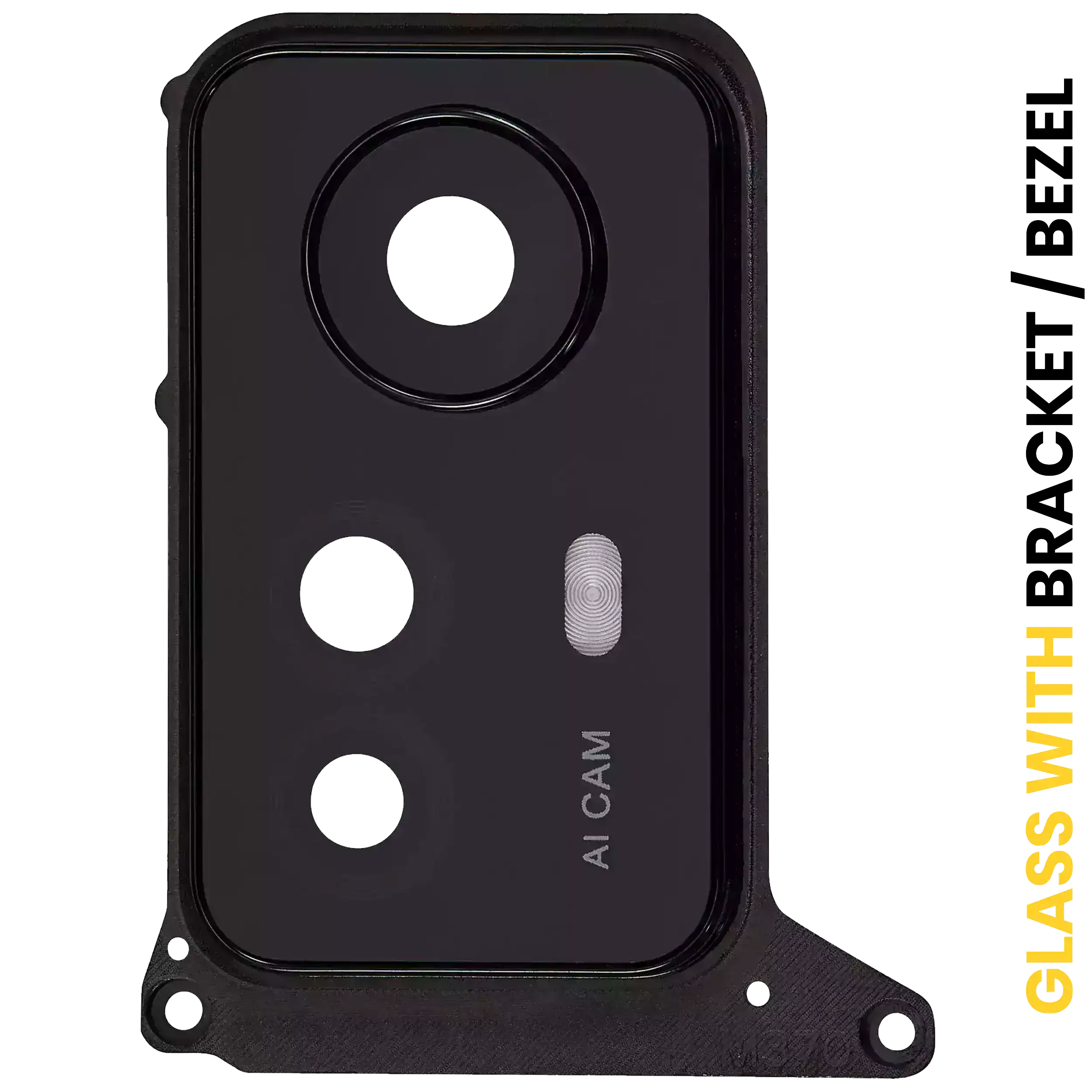 Kameralinse hinten mit Rahmen für Xiaomi Redmi Note 12S - Schwarz