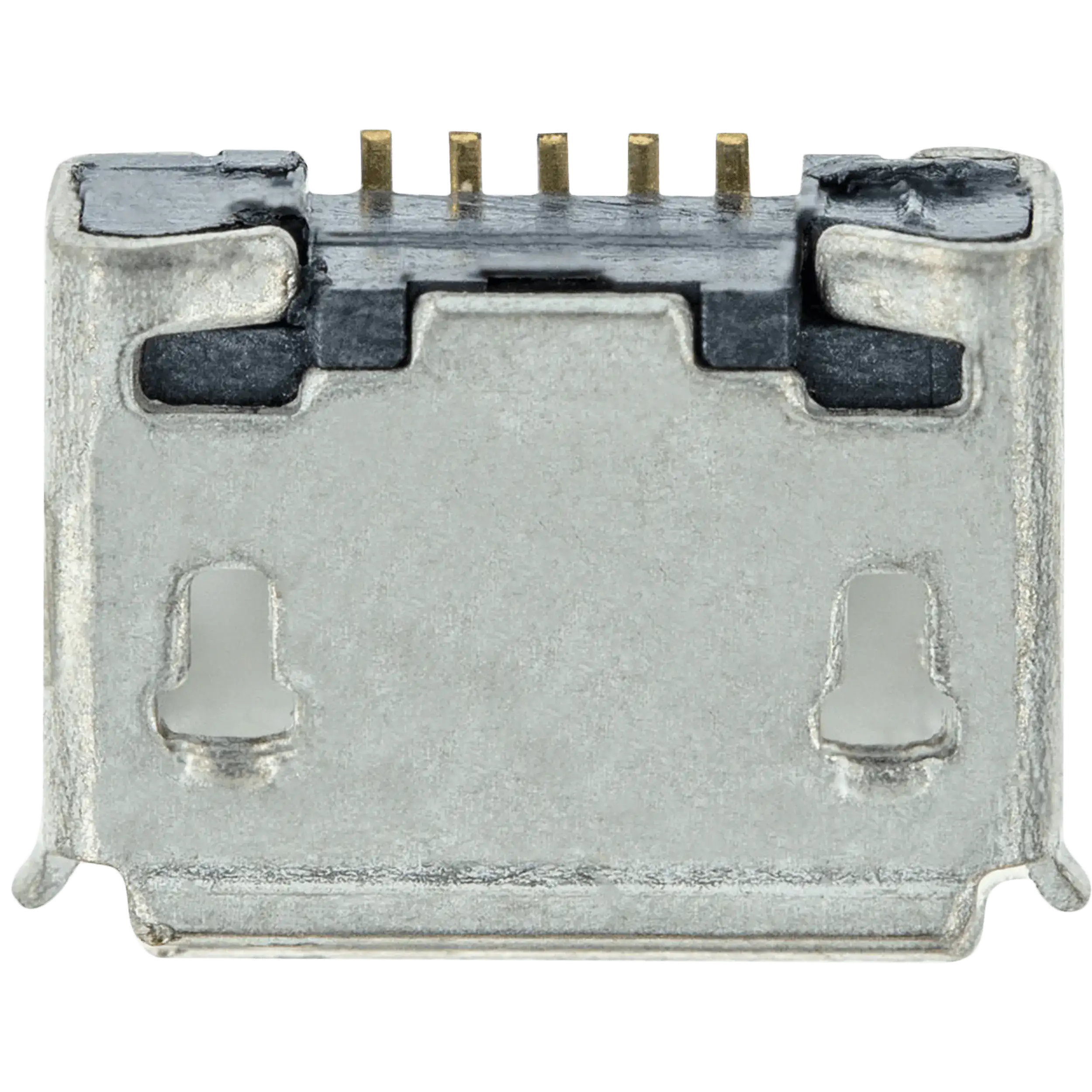Charging port, soldering required - 5 Pin - Micro B - 2 Anchor Points (C008)