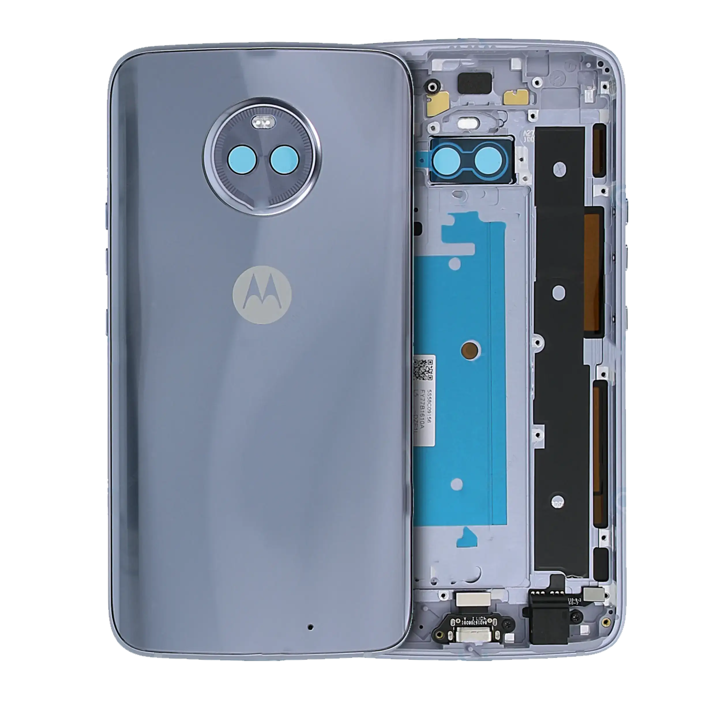 Backcover/Rahmen für Motorola Moto X4 (XT1900 / 2017) (Original OEM) (Blau)