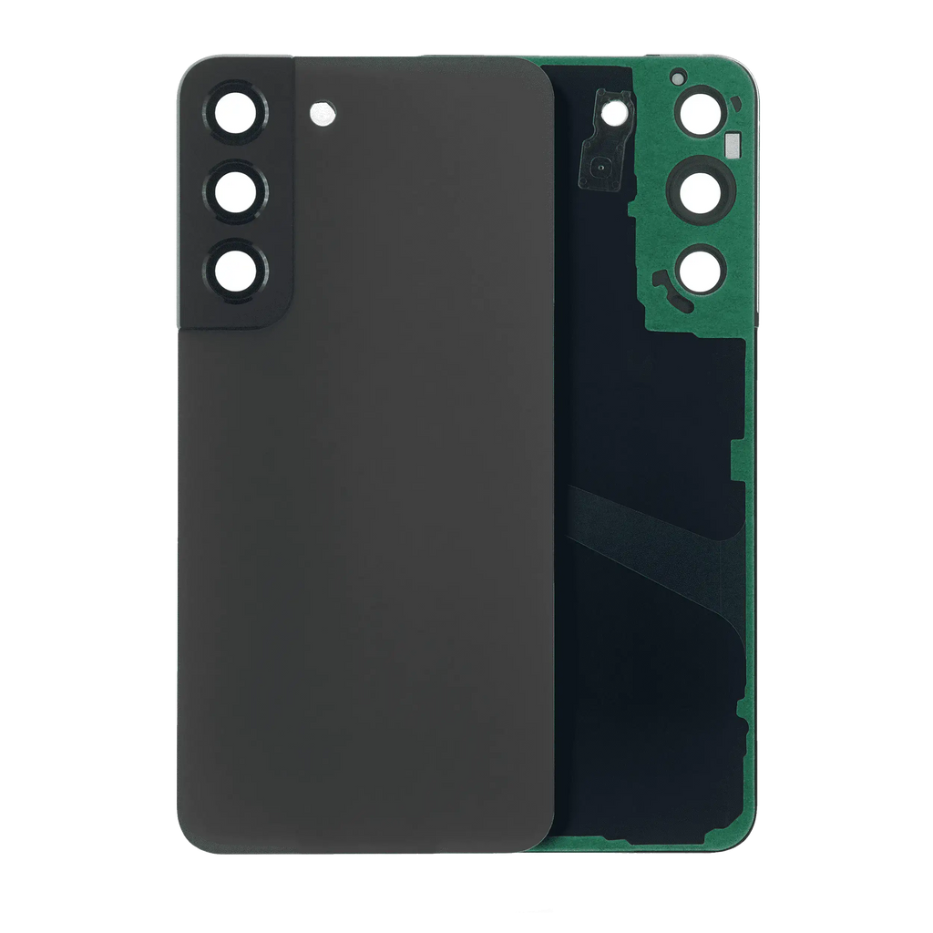 Rückabdeckglas mit Kameralinse für Samsung Galaxy S22 5G (Service Pack) (Graphite)