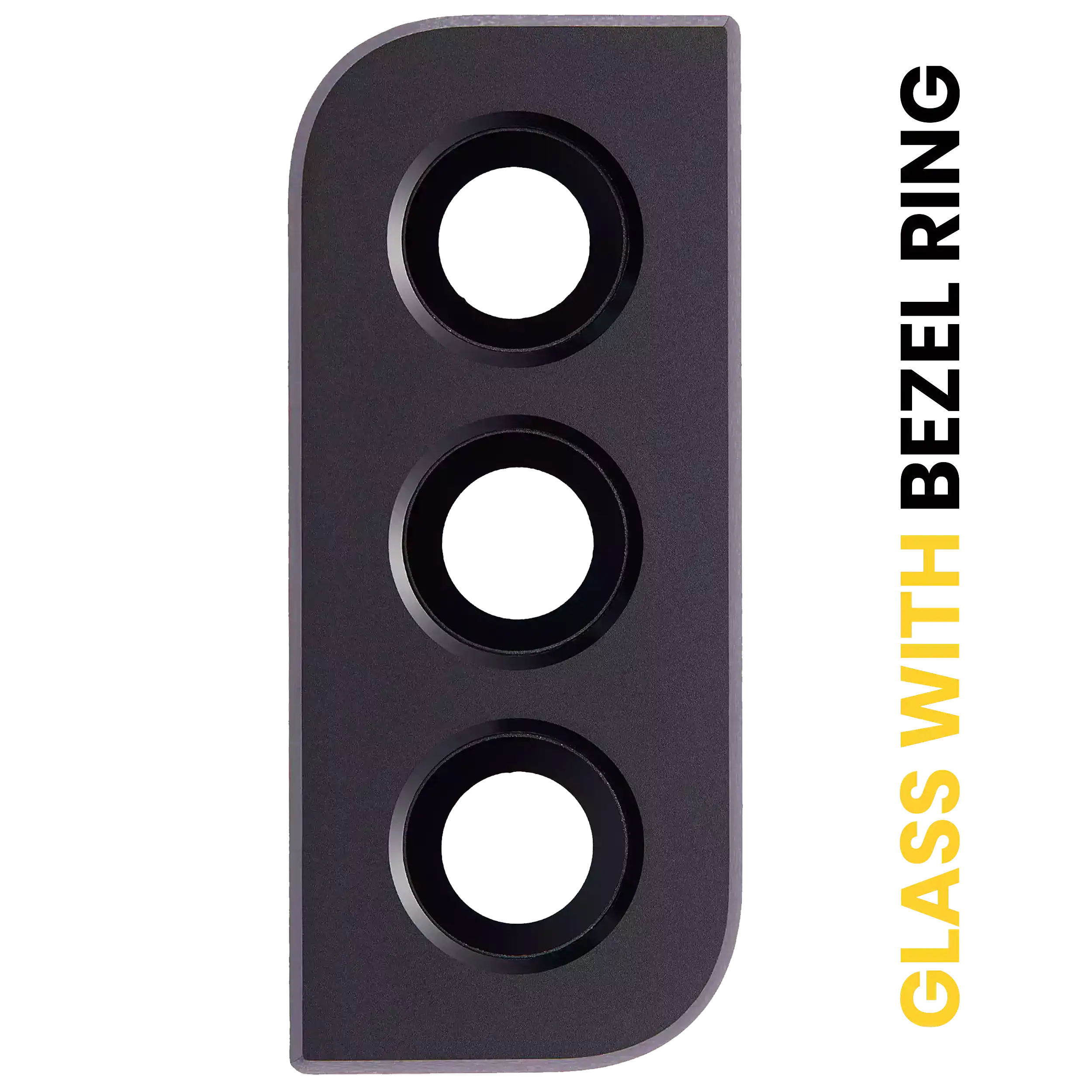 Kameralinse hinten mit Rahmen für Samsung Galaxy S22 / S22 Plus (Phantom Black)