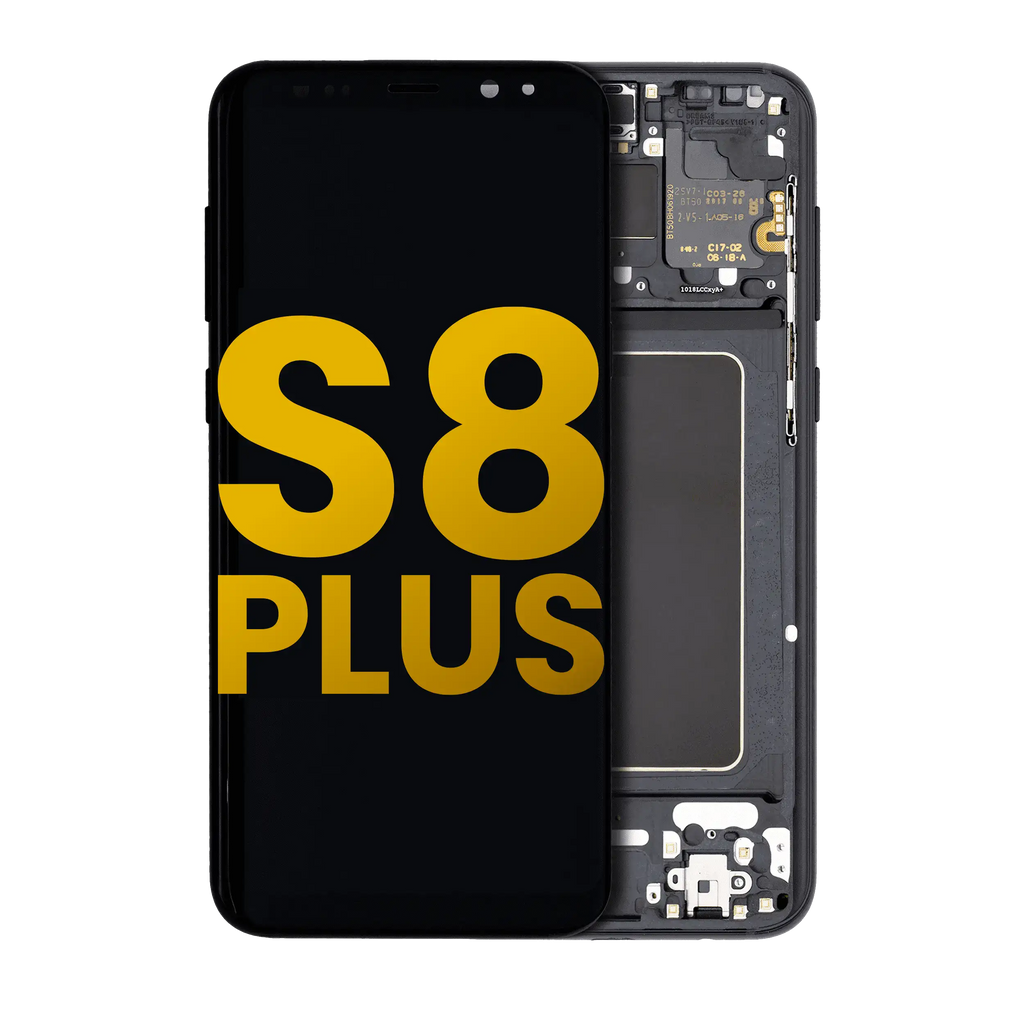 OLED Display with Frame for Samsung Galaxy S8 Plus (Refurbished) (Midnight Black)