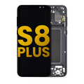 OLED-Display mit Rahmen für Samsung Galaxy S8 Plus (Refurb., Midnight Schwarz)